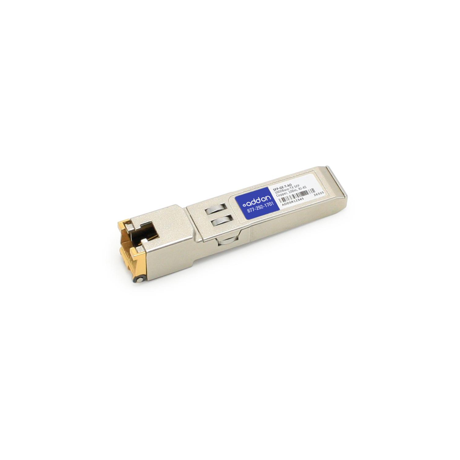 HP – MODULE SFP-GE-T COMP TAA SFP RJ-45 XCVR