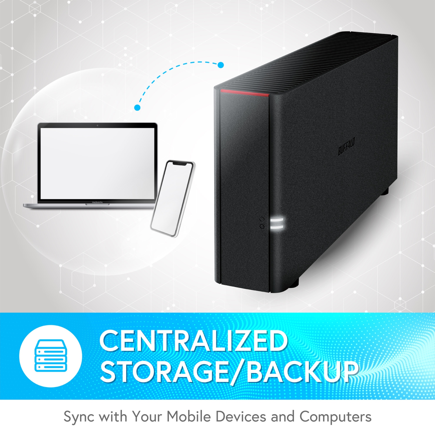 BUFFALO LinkStation 220 8TB NAS Home Office Private Cloud Data