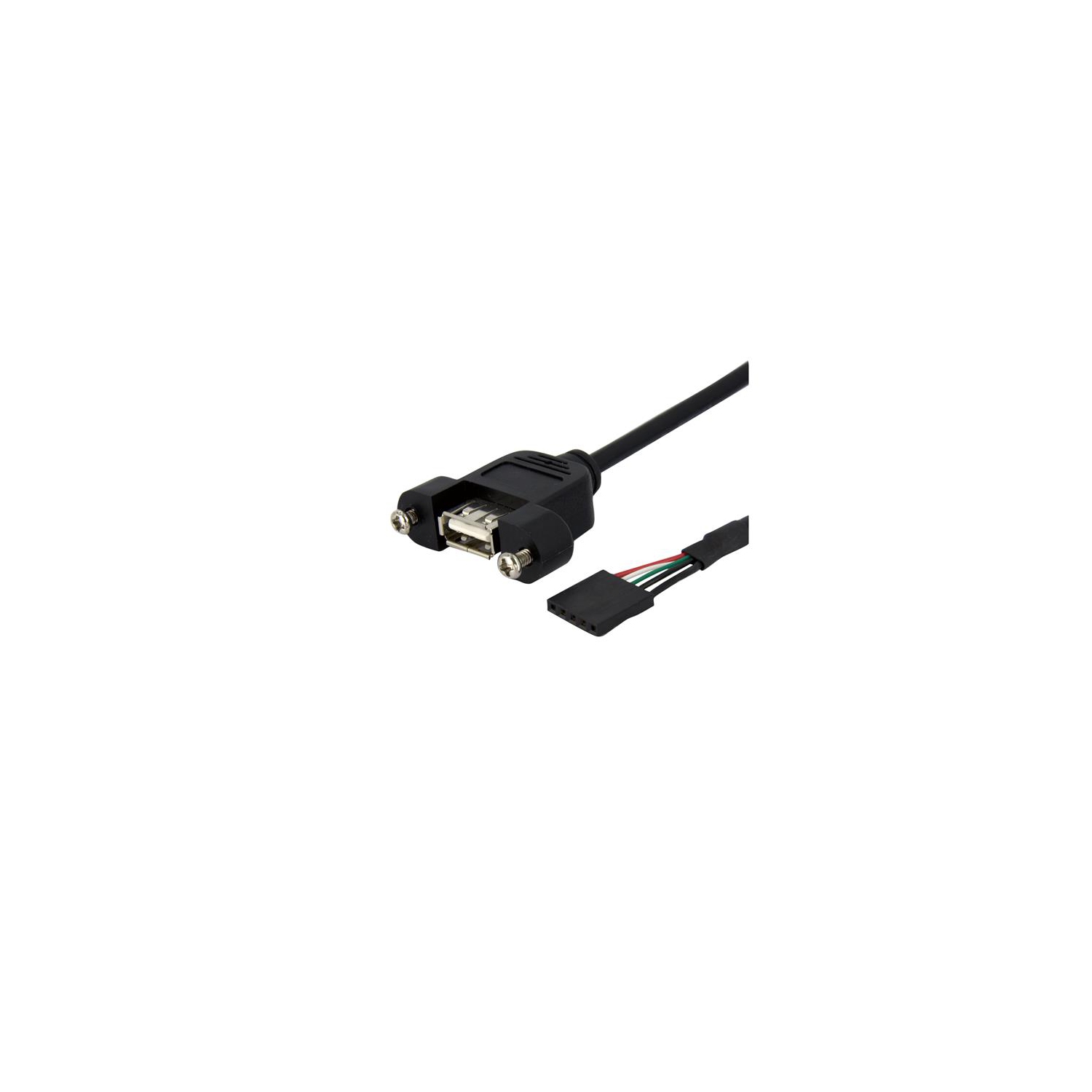 StarTech Panel Mount USB Cable - USB A to Motherboard Header Cable F/F