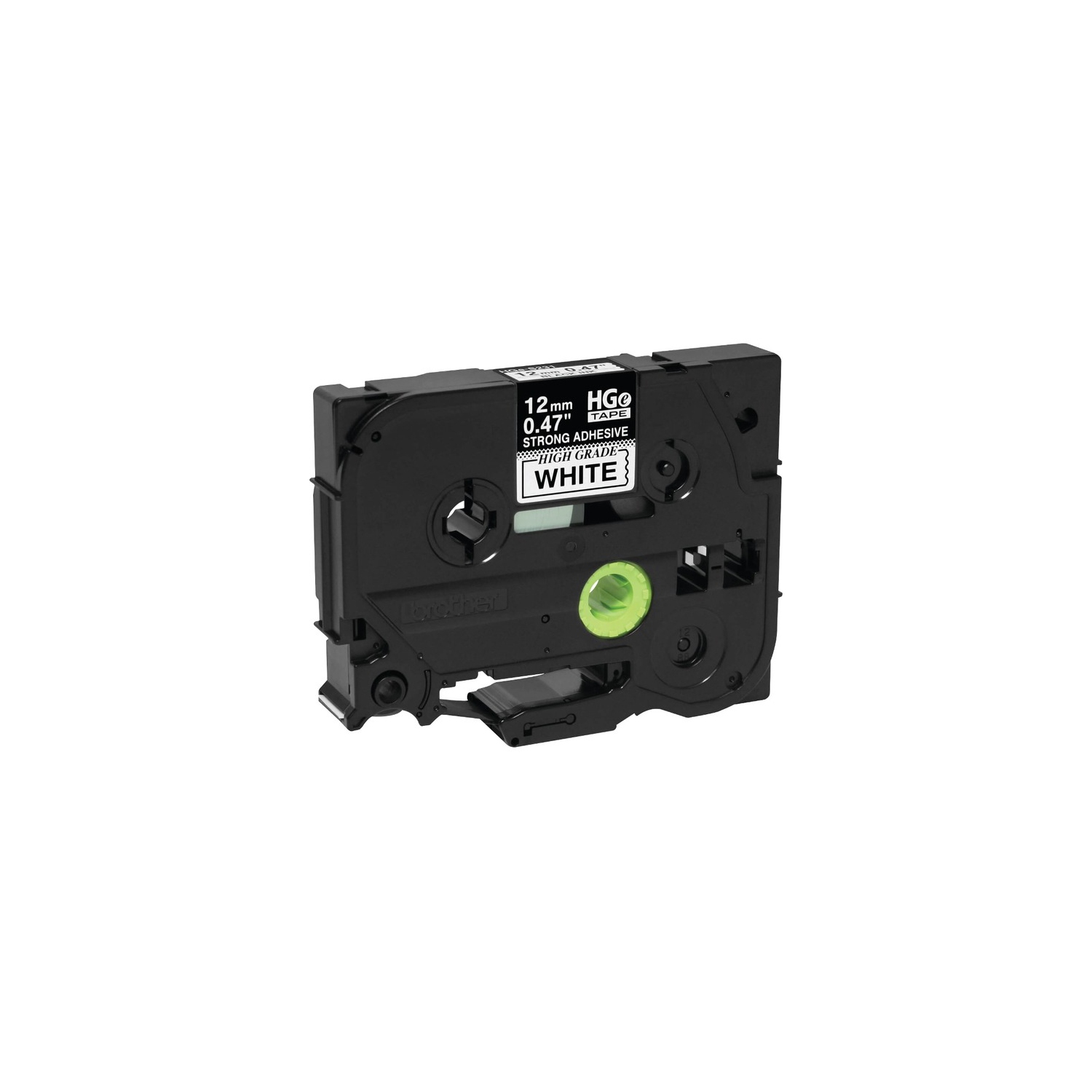 HGES2315PK BLACK ON WHITE 12MM- 5 PACK