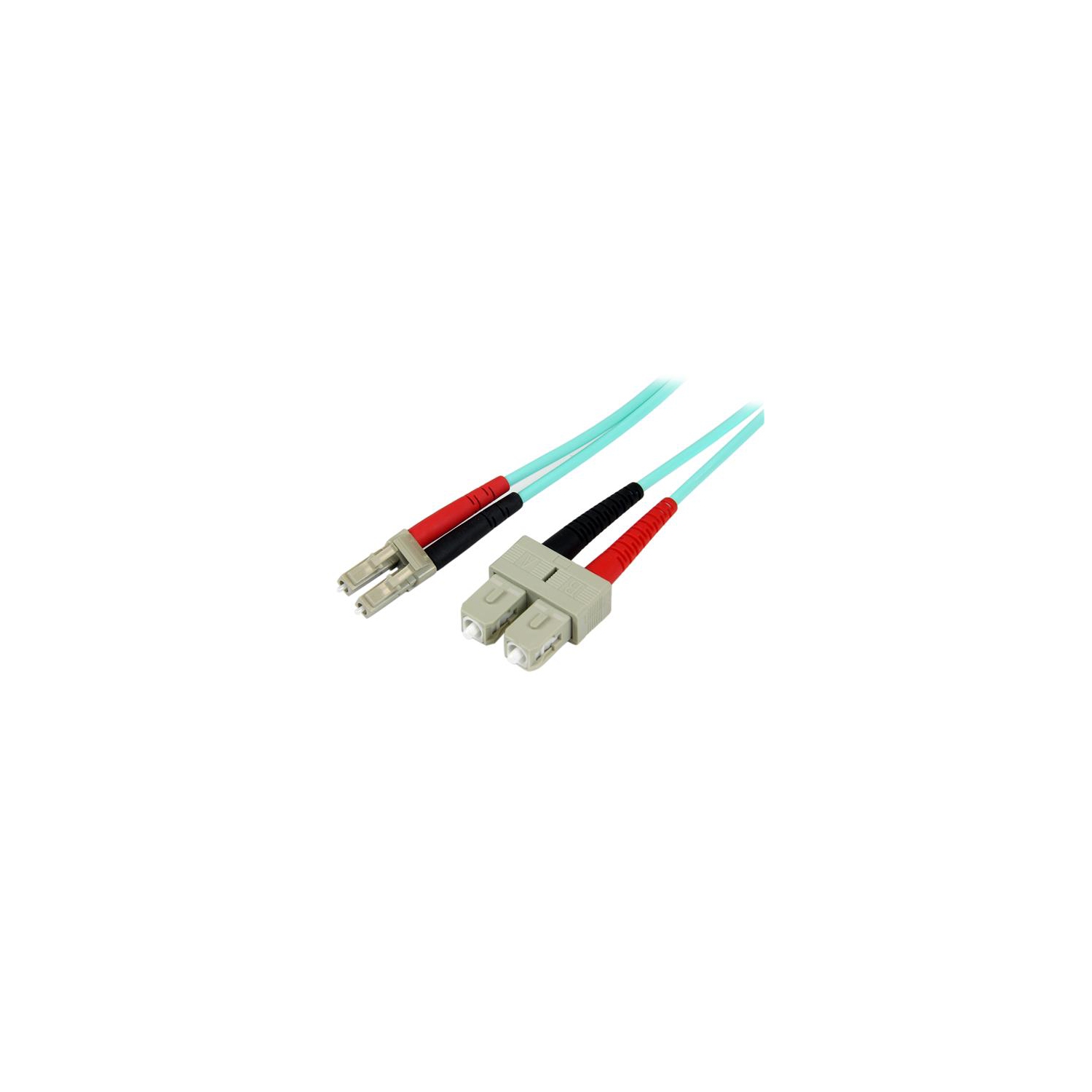StarTech 1m Fiber Optic Cable - Aqua - MM Duplex 50/125 - LSZH - LC/SC