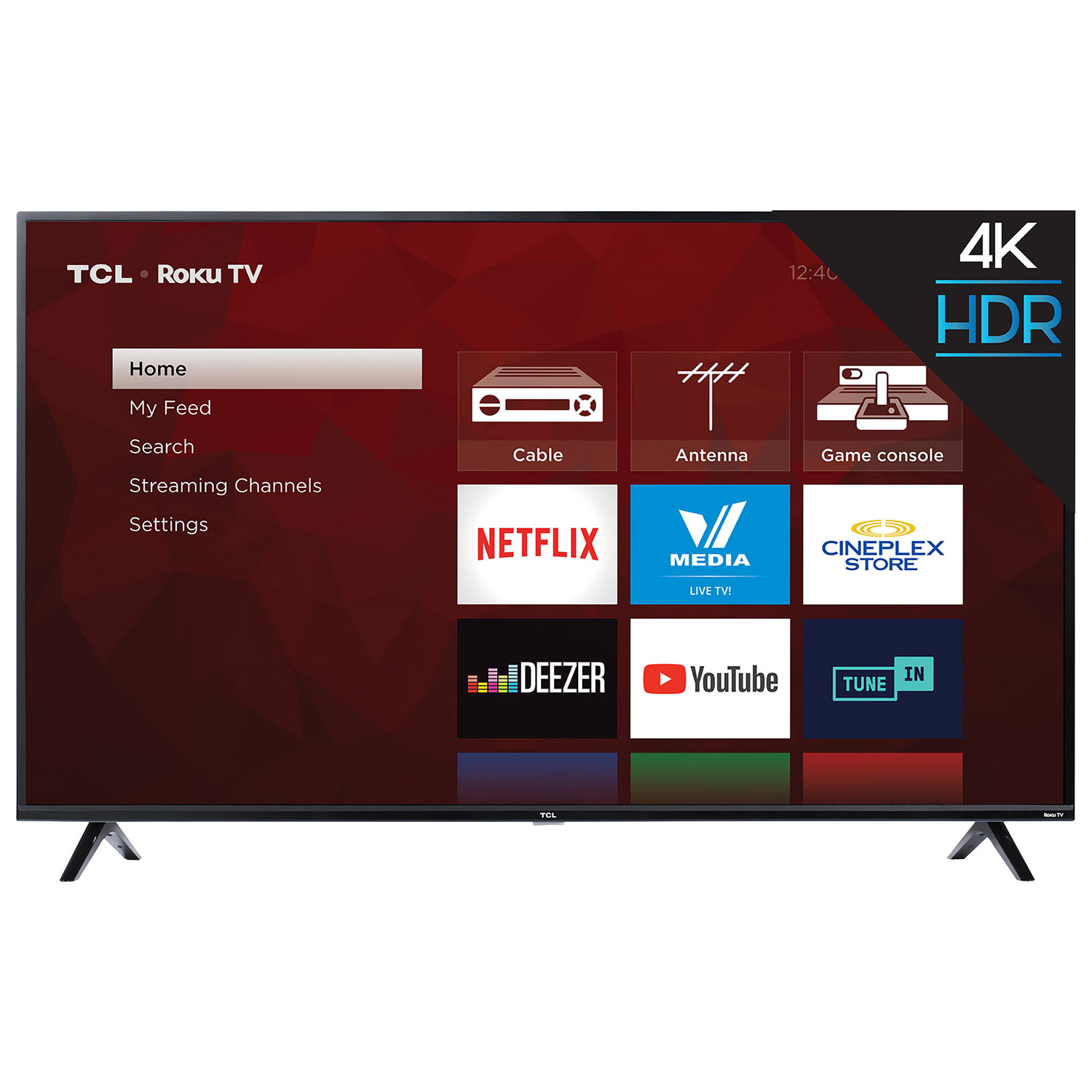 TCL 4-Series 65" 4K UHD HDR LED Roku OS Smart TV (65S425-CA)