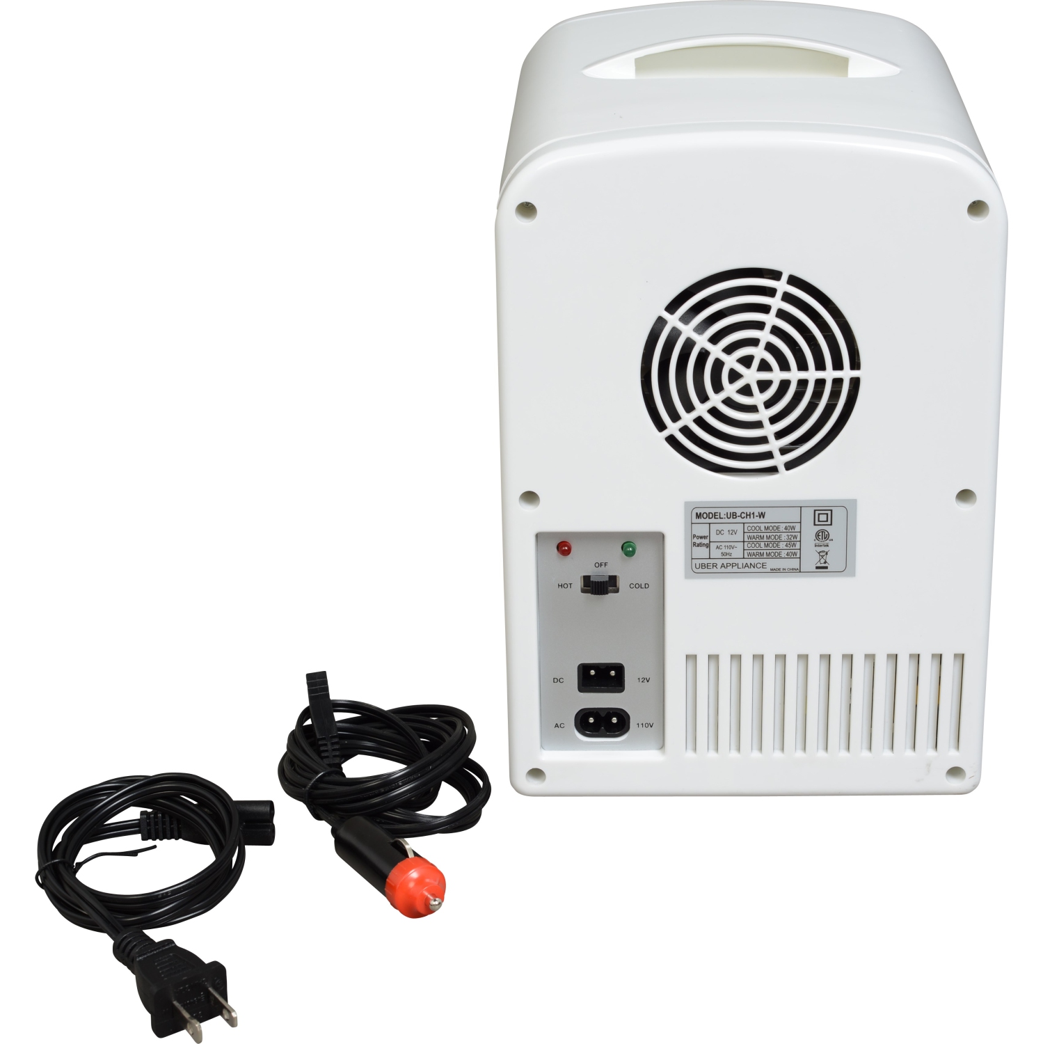 Uber Appliance – Mini réfrigérateur personnel Uber Chill, capacité de 6 canettes pour le bar, la chambre, le bureau ou la chambre d’étudiant,