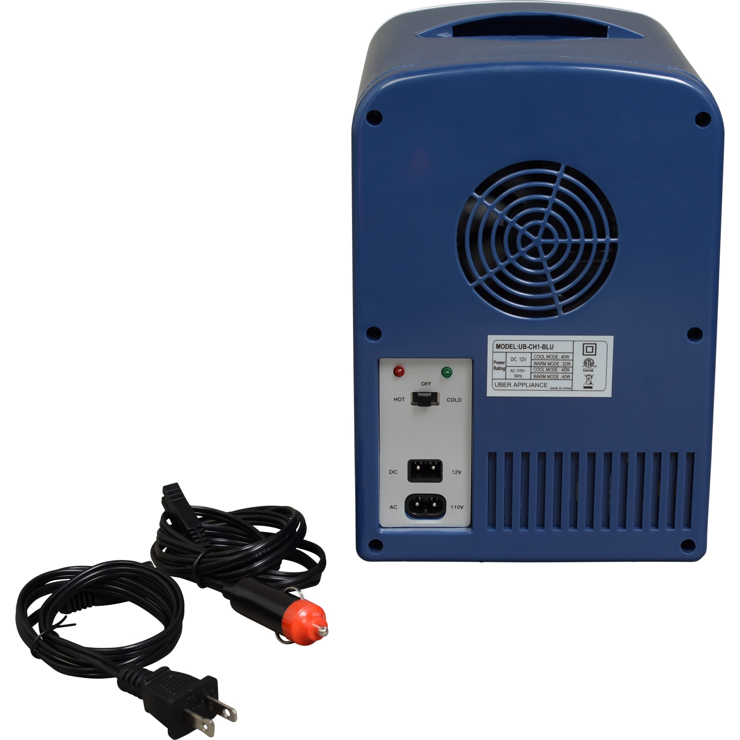 Uber Appliance Uber Chill Personal Mini Fridge 6 can capacity for Bar, Bedroom, office or Dorm outdoor/indoor 110V AC/12V DC