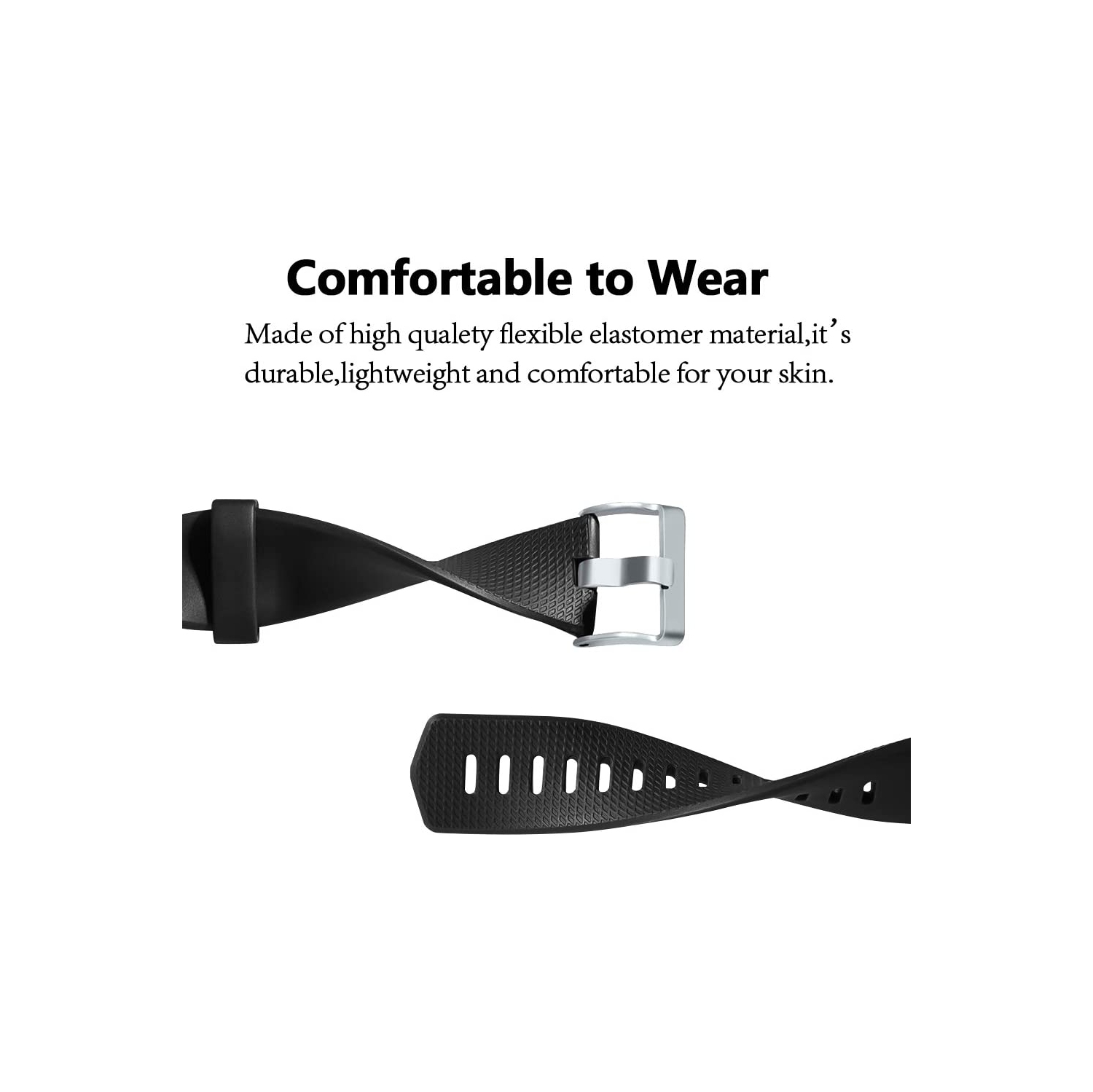 navor Replacement Compatible for Fitbit Charge 2 Bands, Adjustable Replacement Sport Strap Smartwatch Fitness Wristband