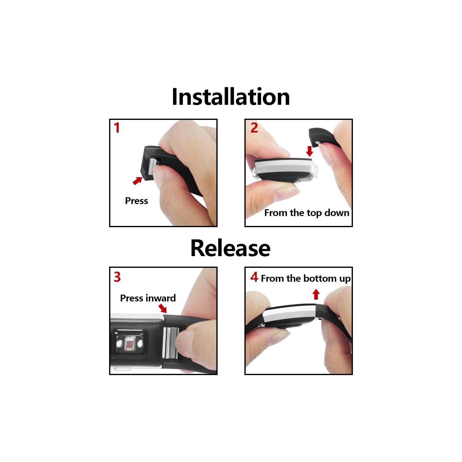 navor Replacement Compatible for Fitbit Charge 2 Bands, Adjustable Replacement Sport Strap Smartwatch Fitness Wristband