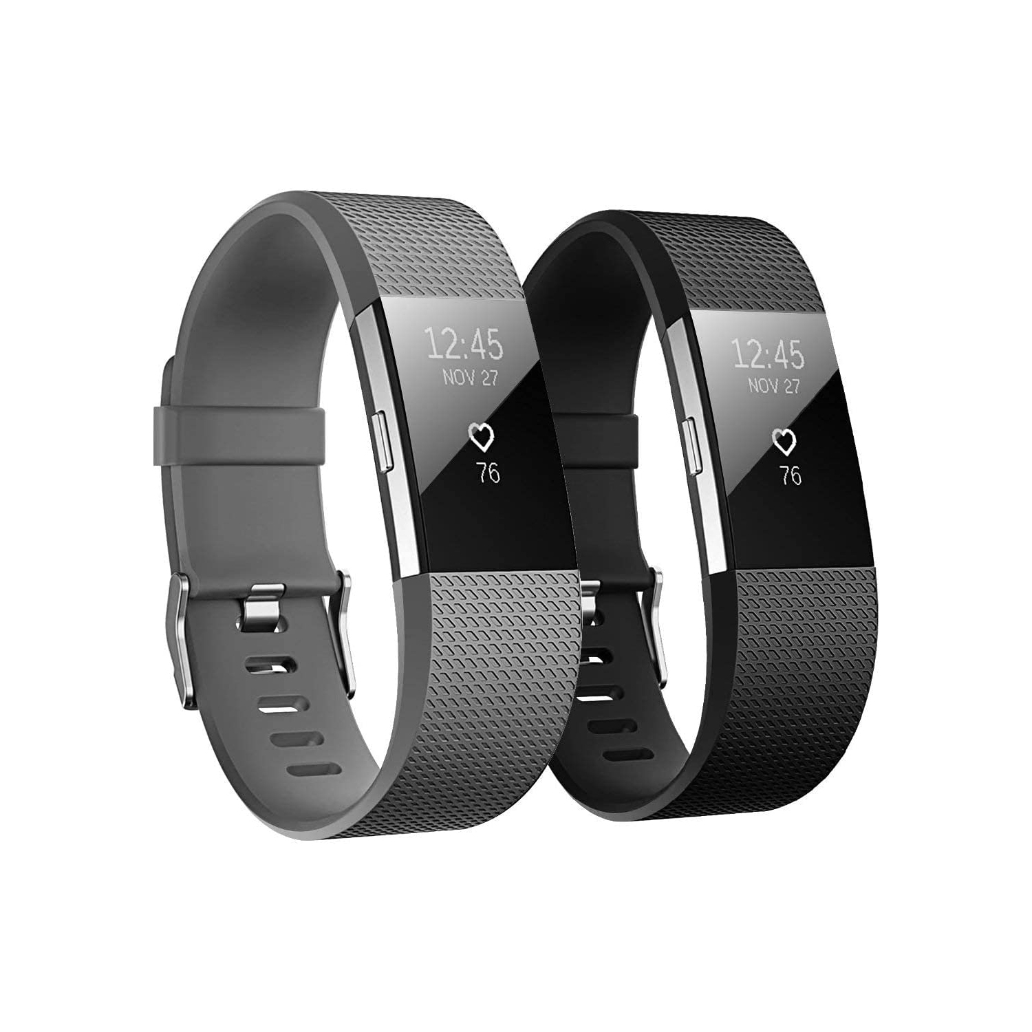 2 Pack Sport Band Compatible with Fitbit Charge 2 Bands