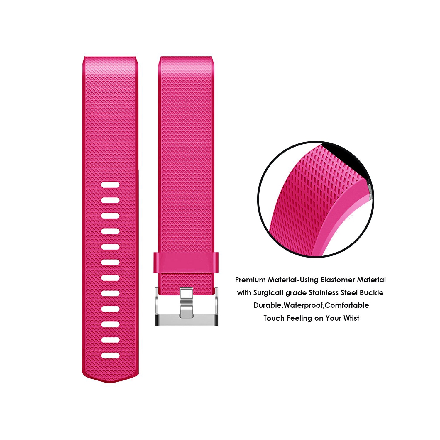 Fitbit Charge 2 Bands, Soft TPU Silicone Replacement Sport Band Fitness Strap for Fitbit Charge 2 Accessories [SMALL]