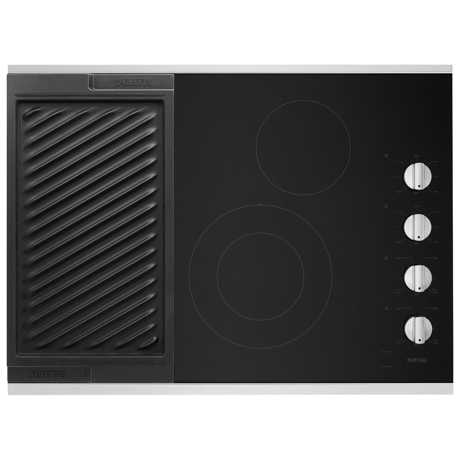 Surface de cuisson électrique lisse de 30 po de Maytag - Acier inoxydable