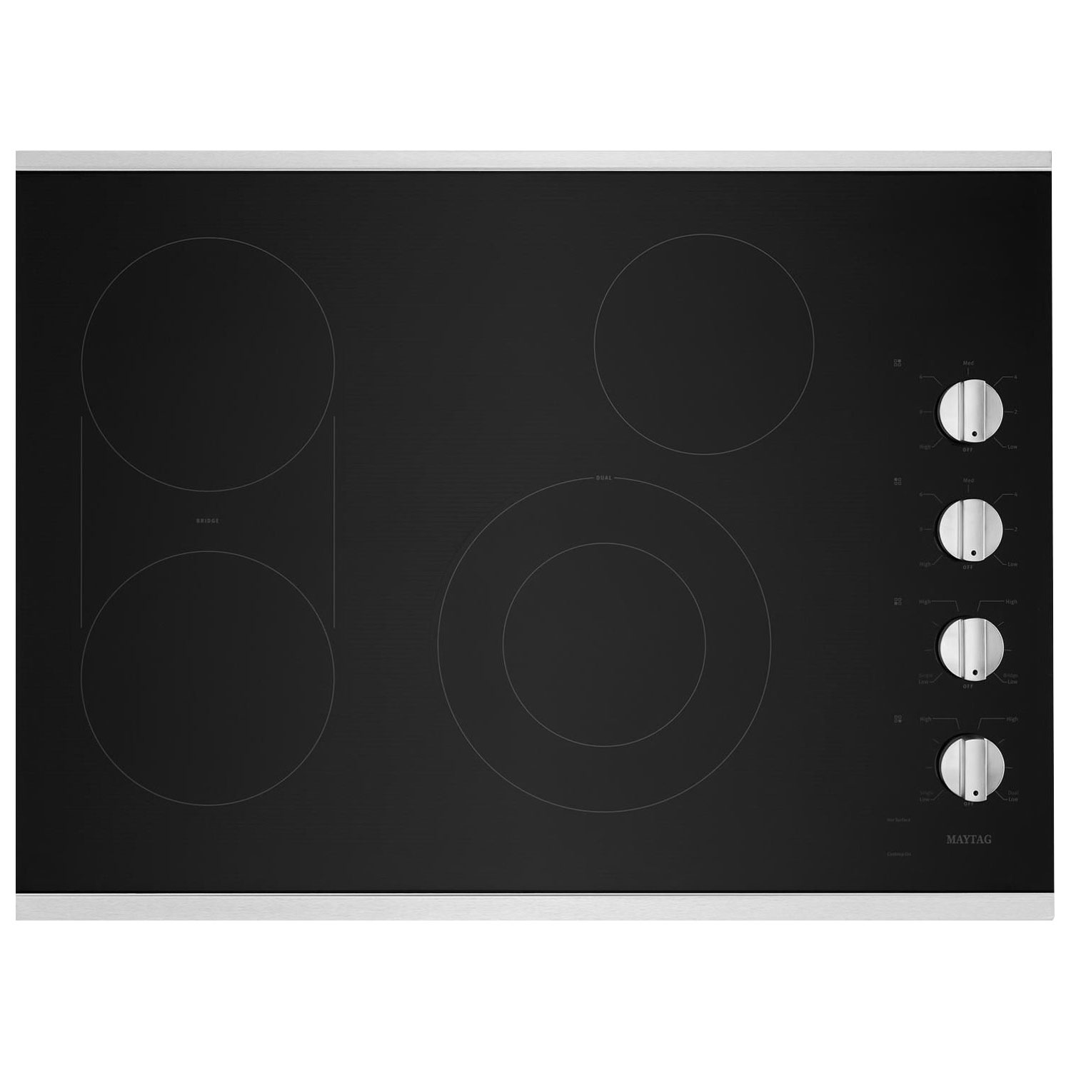 Surface de cuisson électrique lisse de 30 po de Maytag - Acier inoxydable