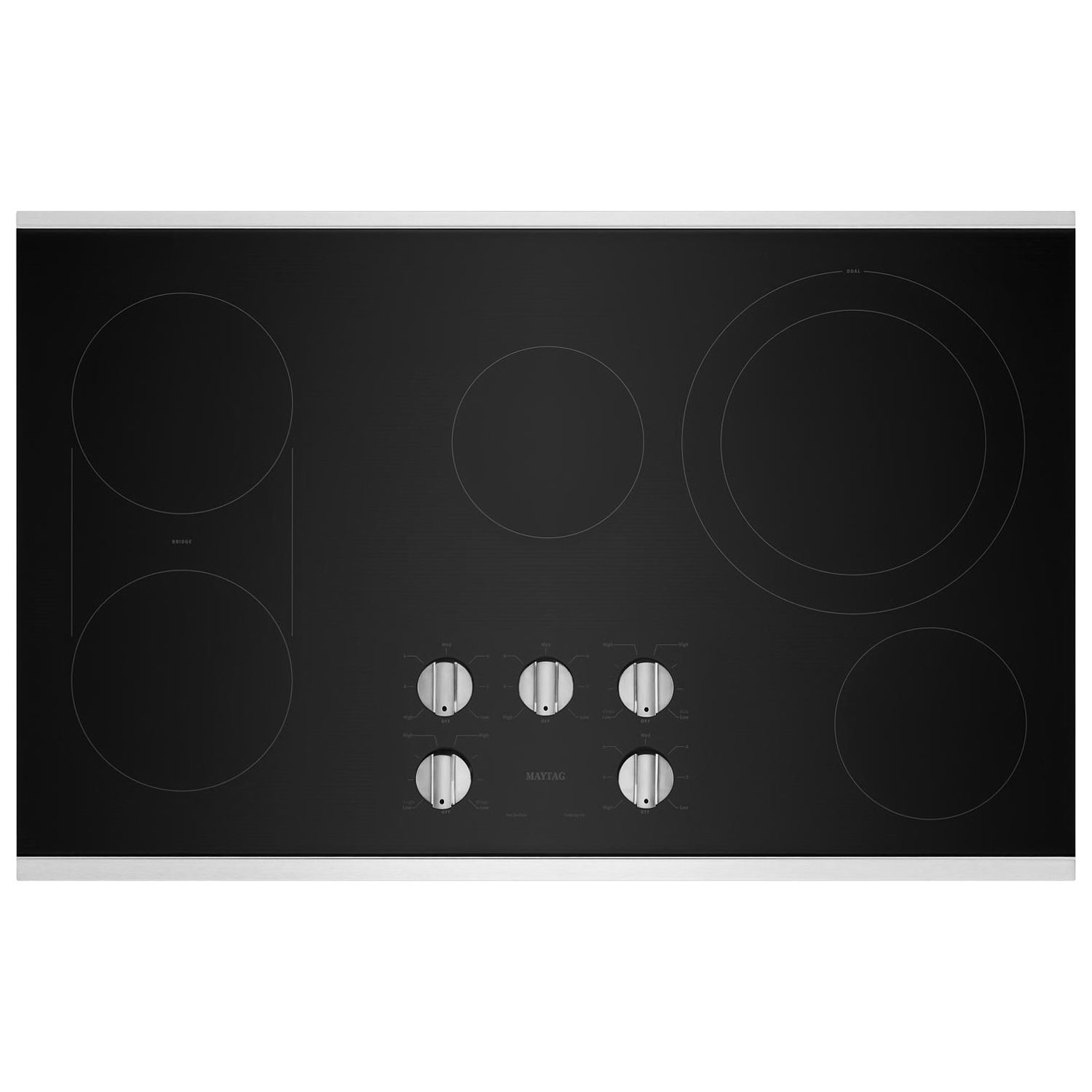 Maytag 36" 5-Element Electric Cooktop - Stainless Steel