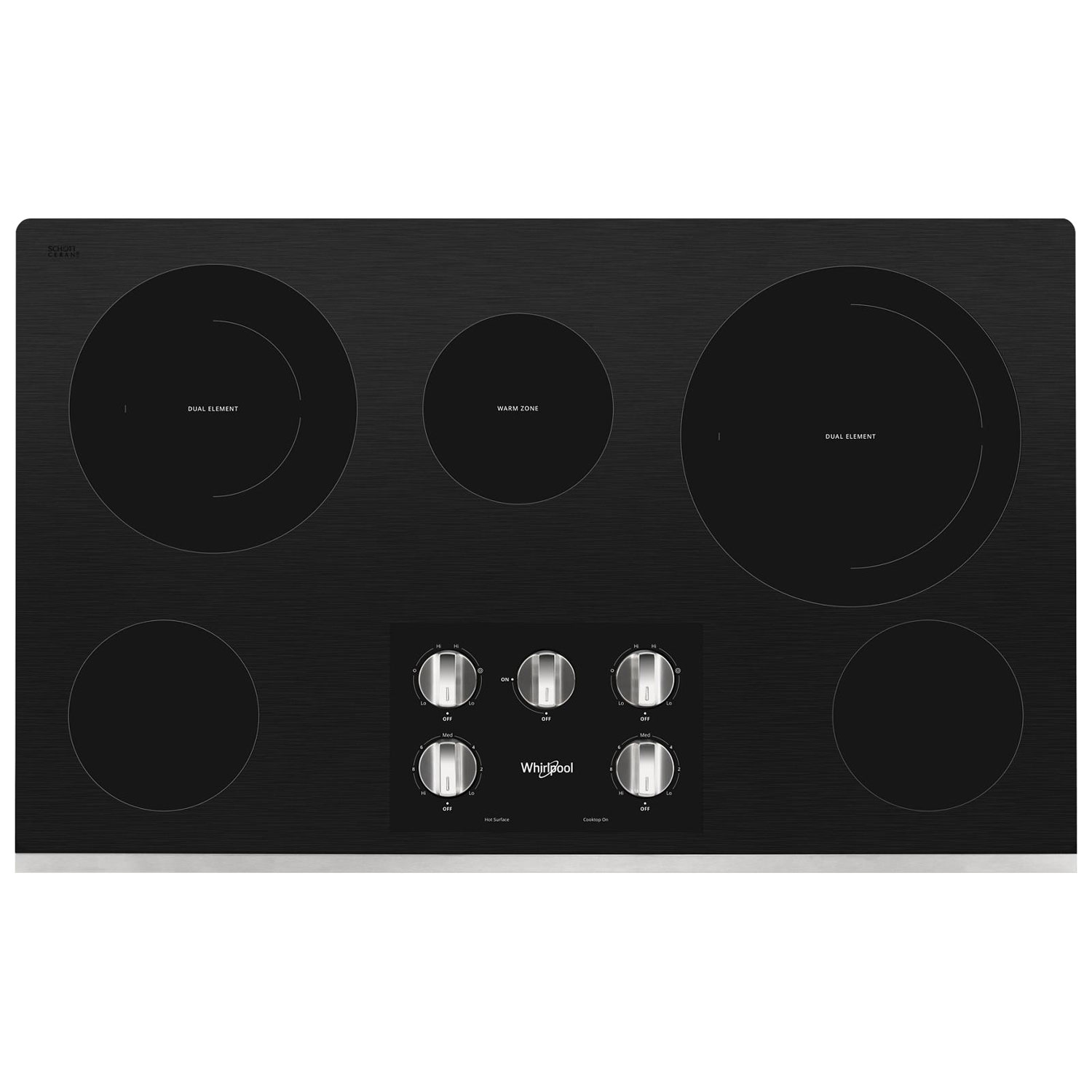 Whirlpool 36" 5-Element Electric Cooktop - Stainless Steel