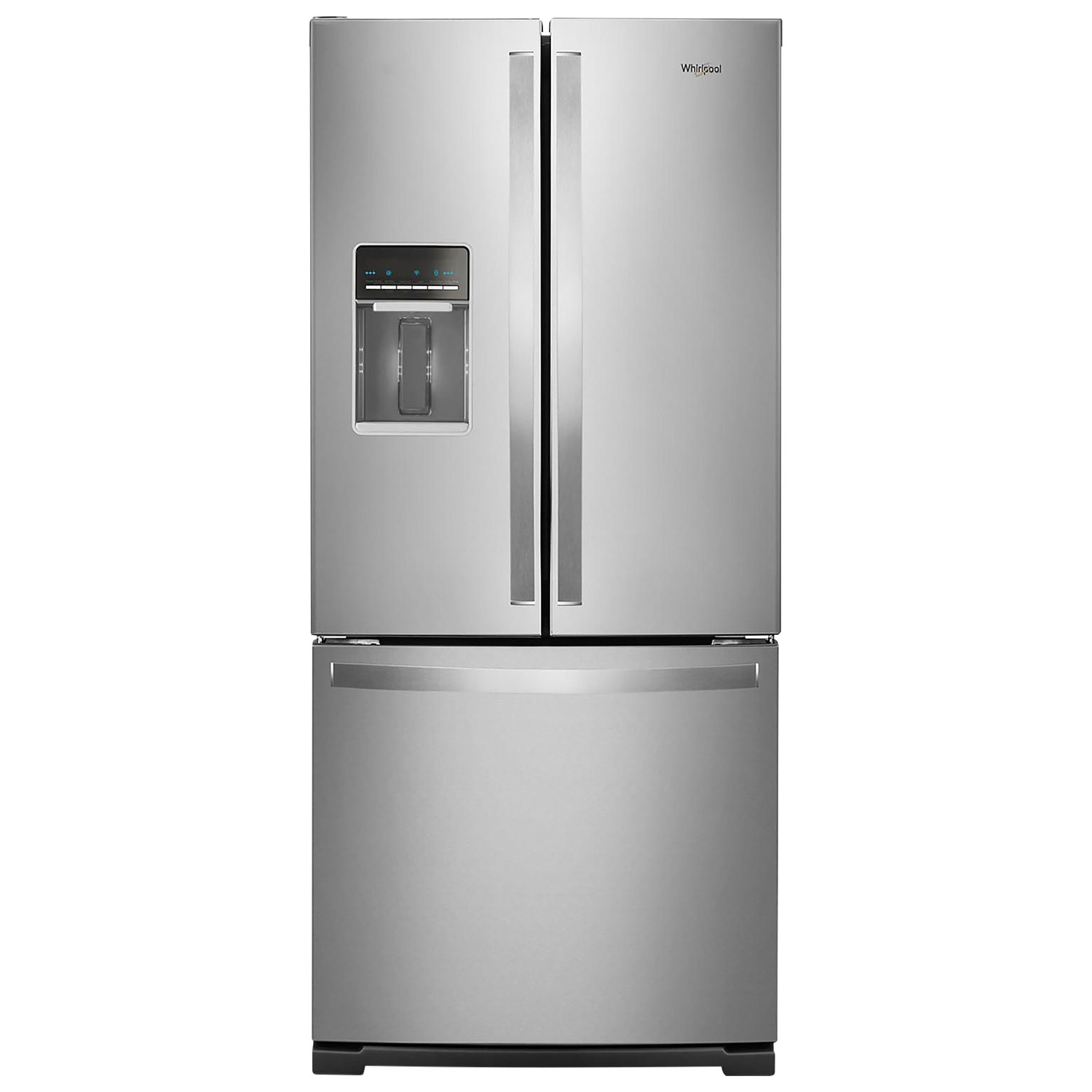 Whirlpool 30" 19.7 Cu. Ft. French Door Refrigerator with Water Dispenser (WRF560SEHZ) - Stainless Steel