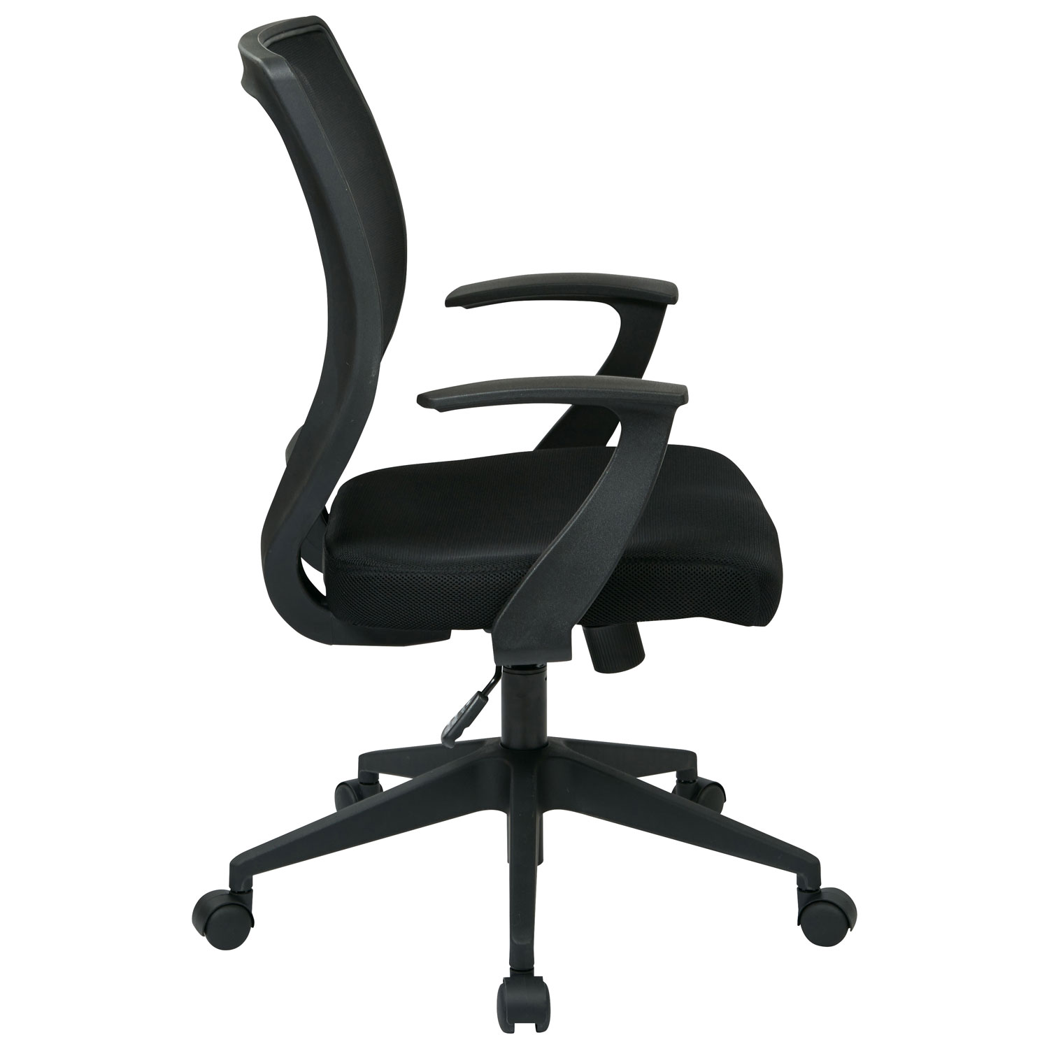 Fauteuil de bureau en nylon EM de Work Smart - Noir