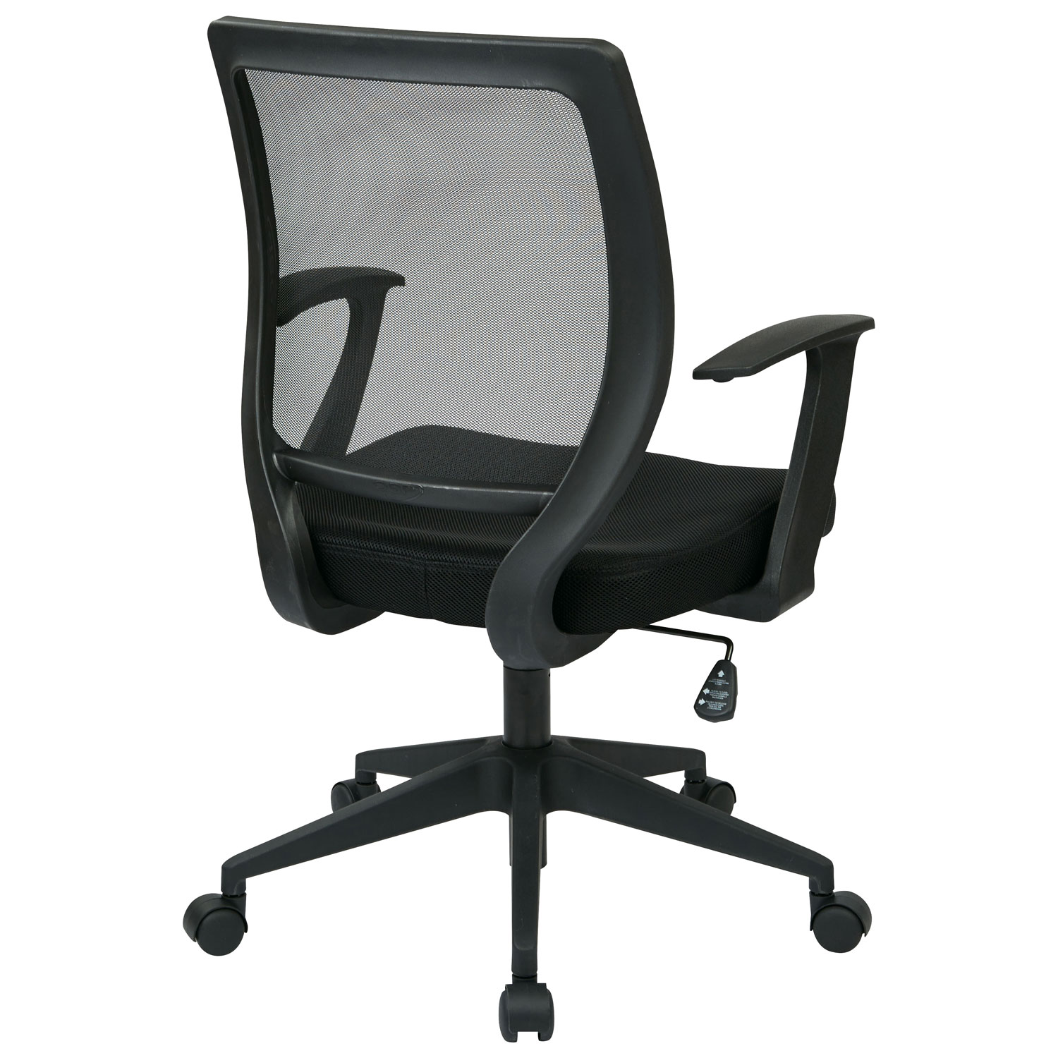 Fauteuil de bureau en nylon EM de Work Smart - Noir