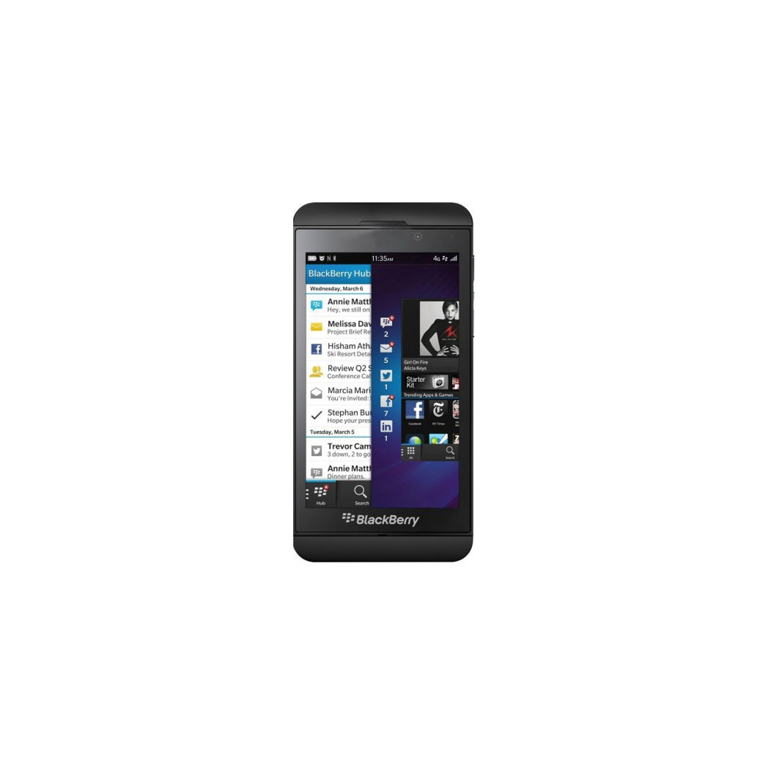 Remis à neuf - BlackBerry Z10 - Noir - STL100-3 - (déverrouillé) - Occasion certifié