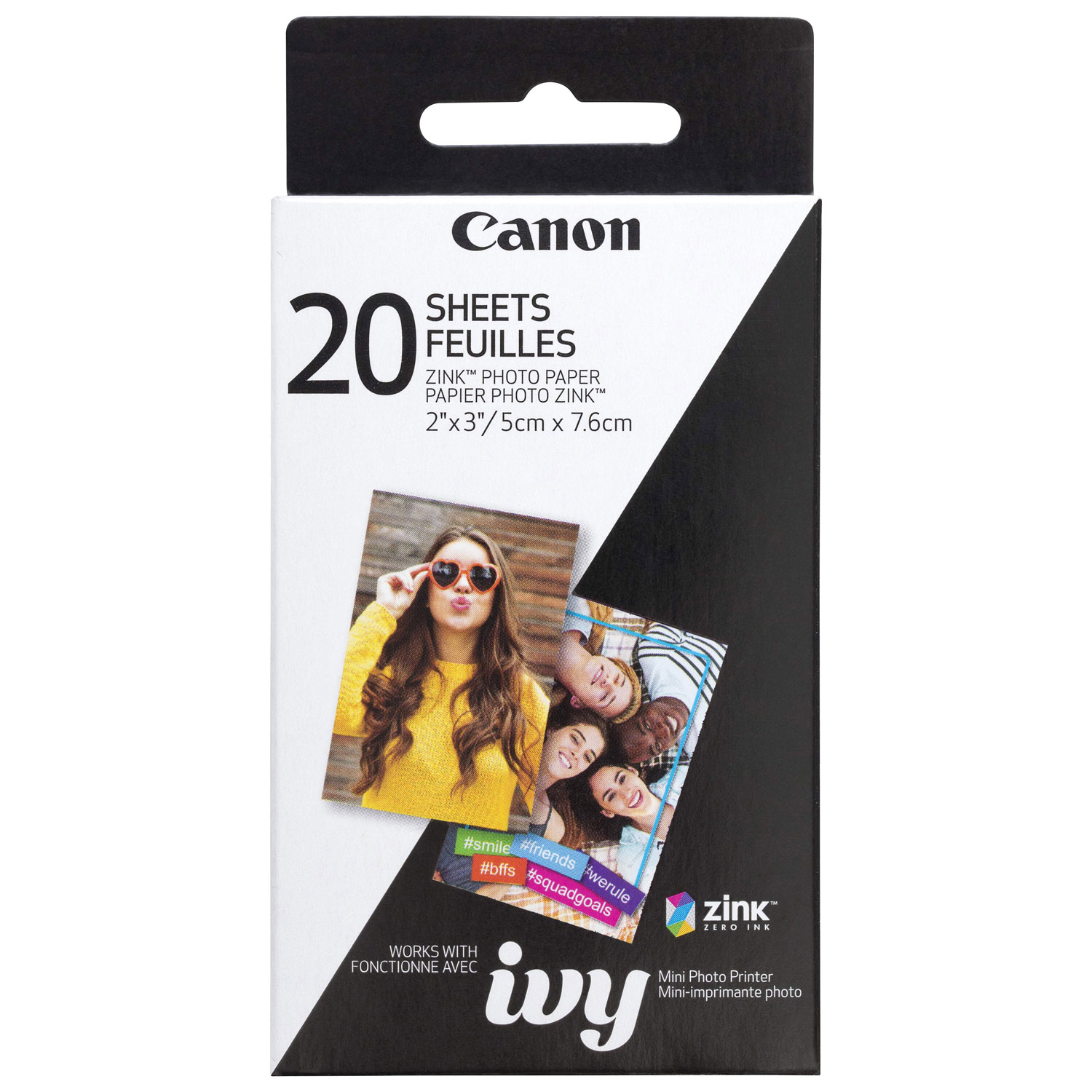 Canon ZINK 20-Sheet 2" x 3" Photo Paper for IVY Mini Photo Printer