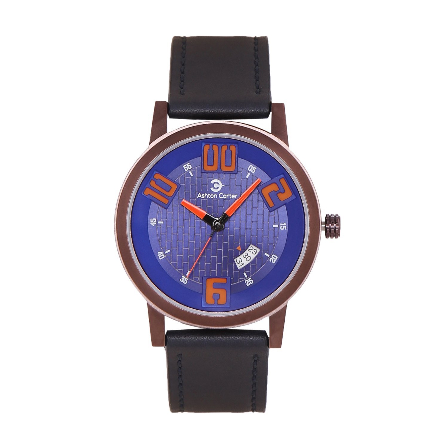 Ashton Carter Casual with Date Blue / Black Watch - AC-1006-B