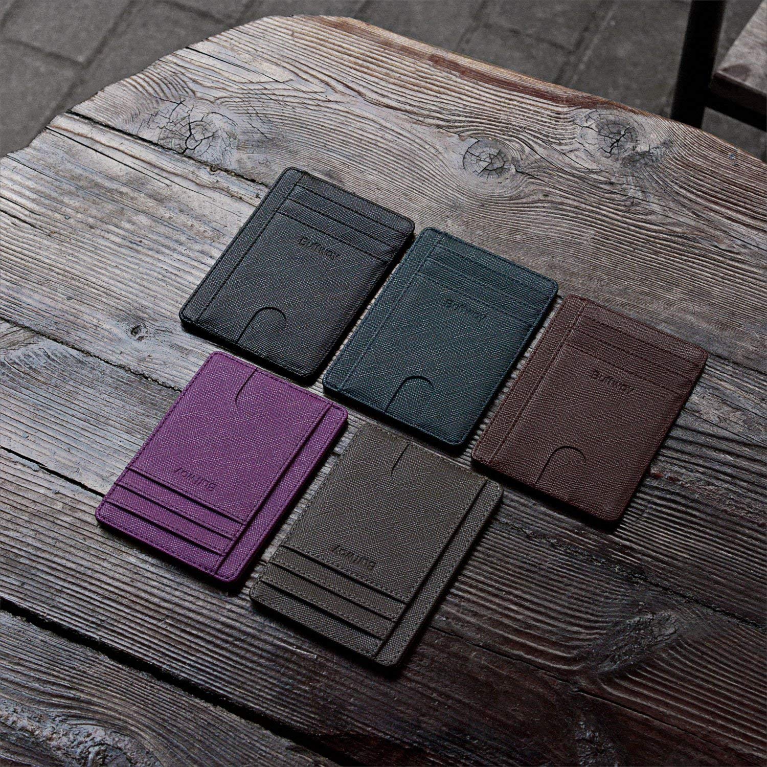Slim Minimalist Leather Wallets for Men & Women