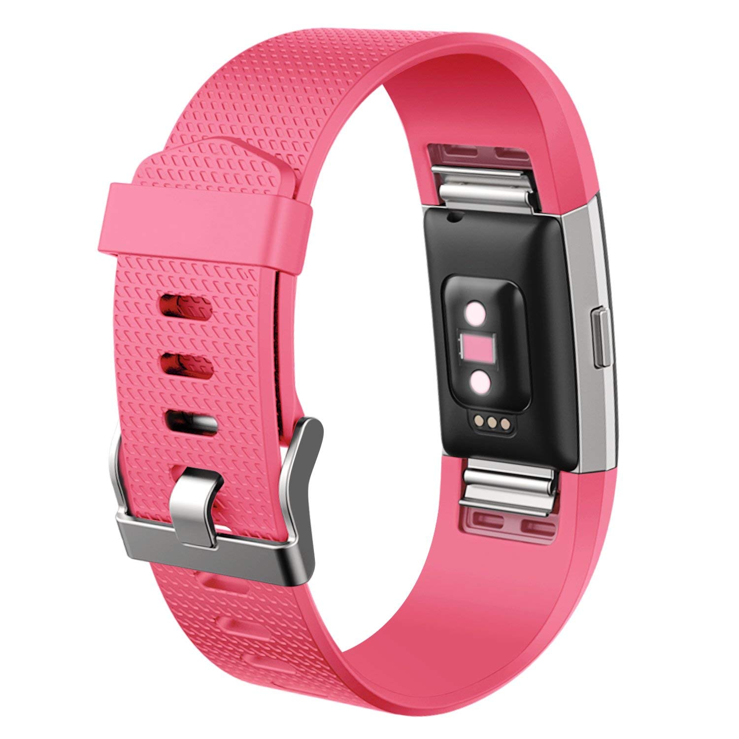 Compatible Fitbit Charge 2 Band, Soft TPU Replacement Bands Fitness Sport Strap, LARGE