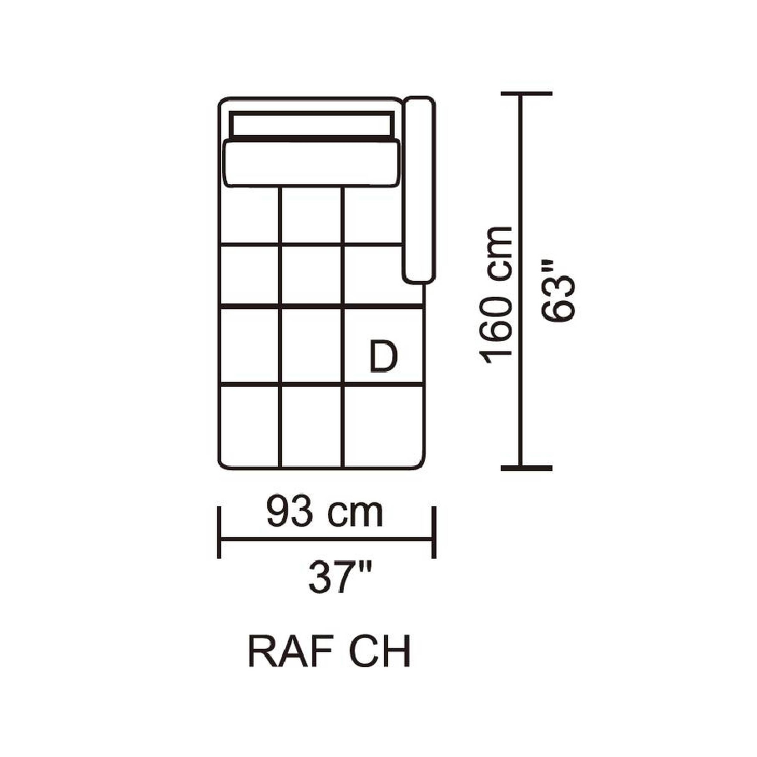Husky® Leggo Sectional Sofa - RHS Chaise – Grey