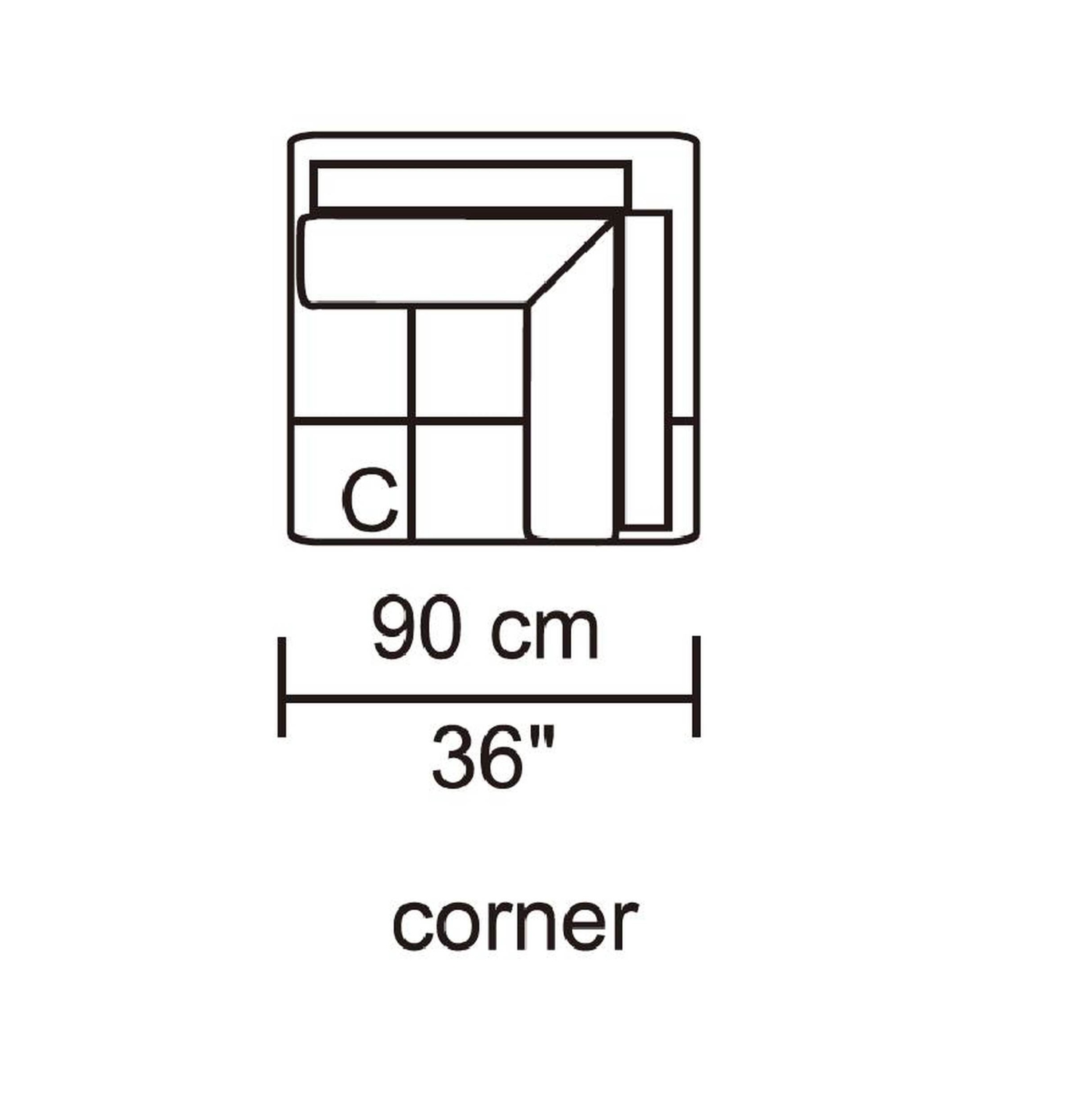 Husky® Leggo Sectional Sofa - RHS Chaise – Grey