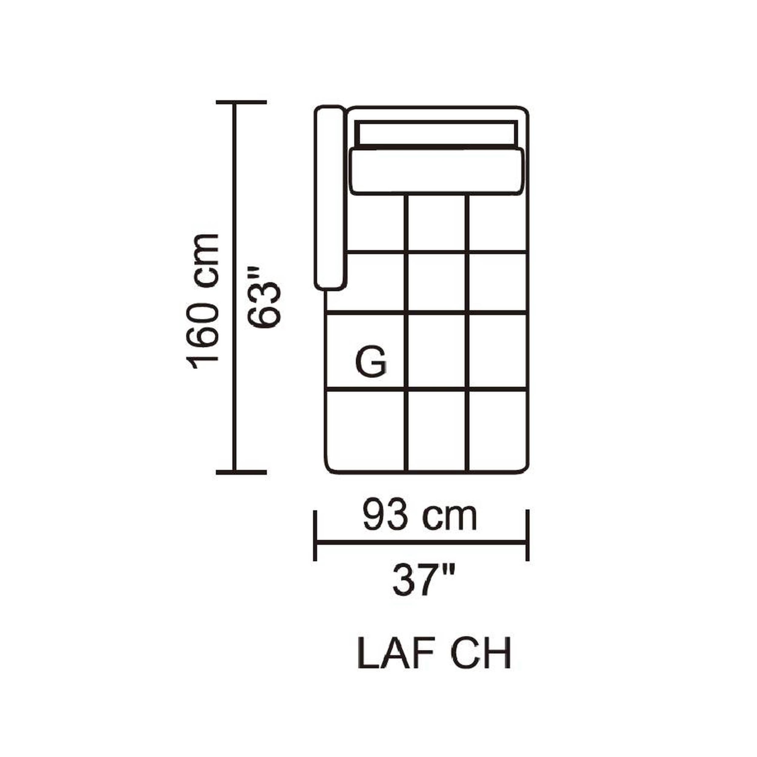 Husky® Leggo Sectional Sofa - LHS Chaise – Grey