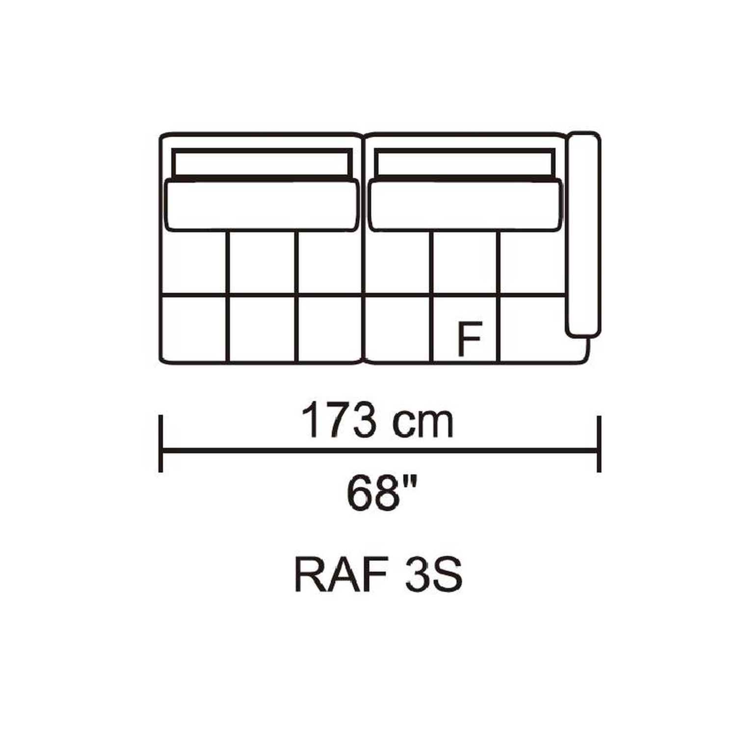 Husky® Leggo Sectional Sofa - LHS Chaise – Grey