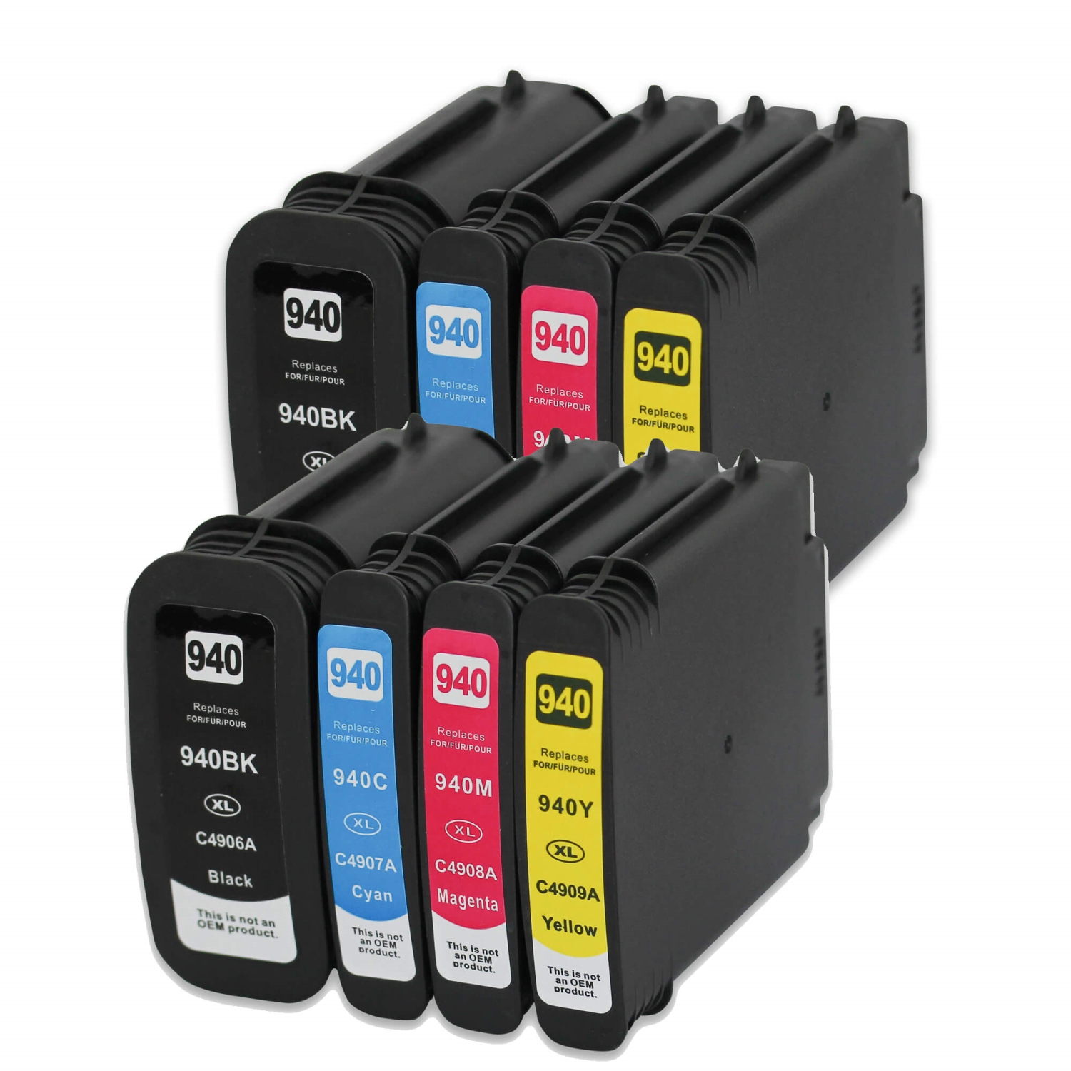 Max Saving -8 PK (2Set) Compatible with 940XL INK CARTRIDGE for HP 940XL, HP940 Ink OFFICEJET PRO 8000 8500 8500A HP940