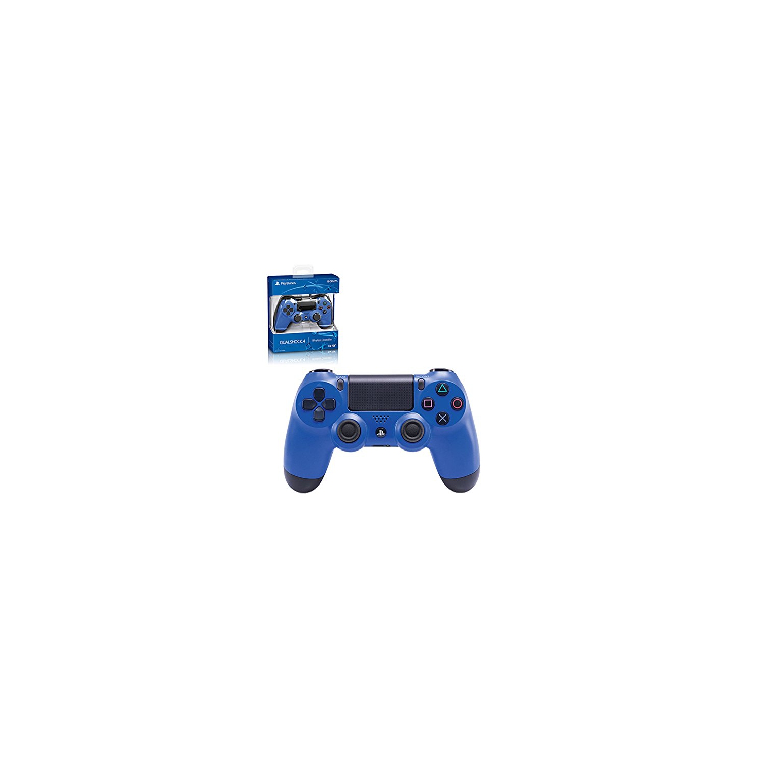 Refurbished Sony 1443570 Dualshock 4 Wireless Controller, Wave Blue (PS4)
