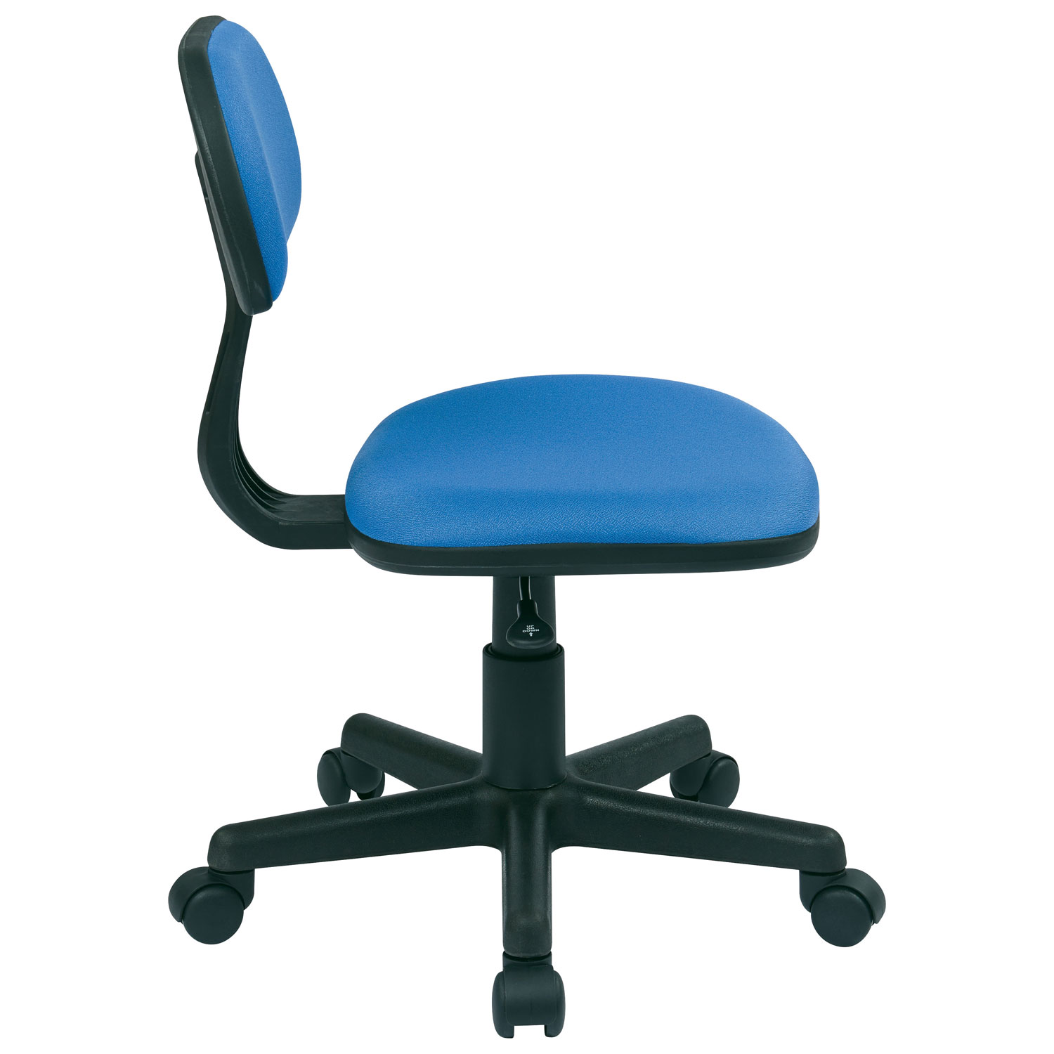 OSP Designs 499 Low-Back Polyester Student Task Chair - Blue