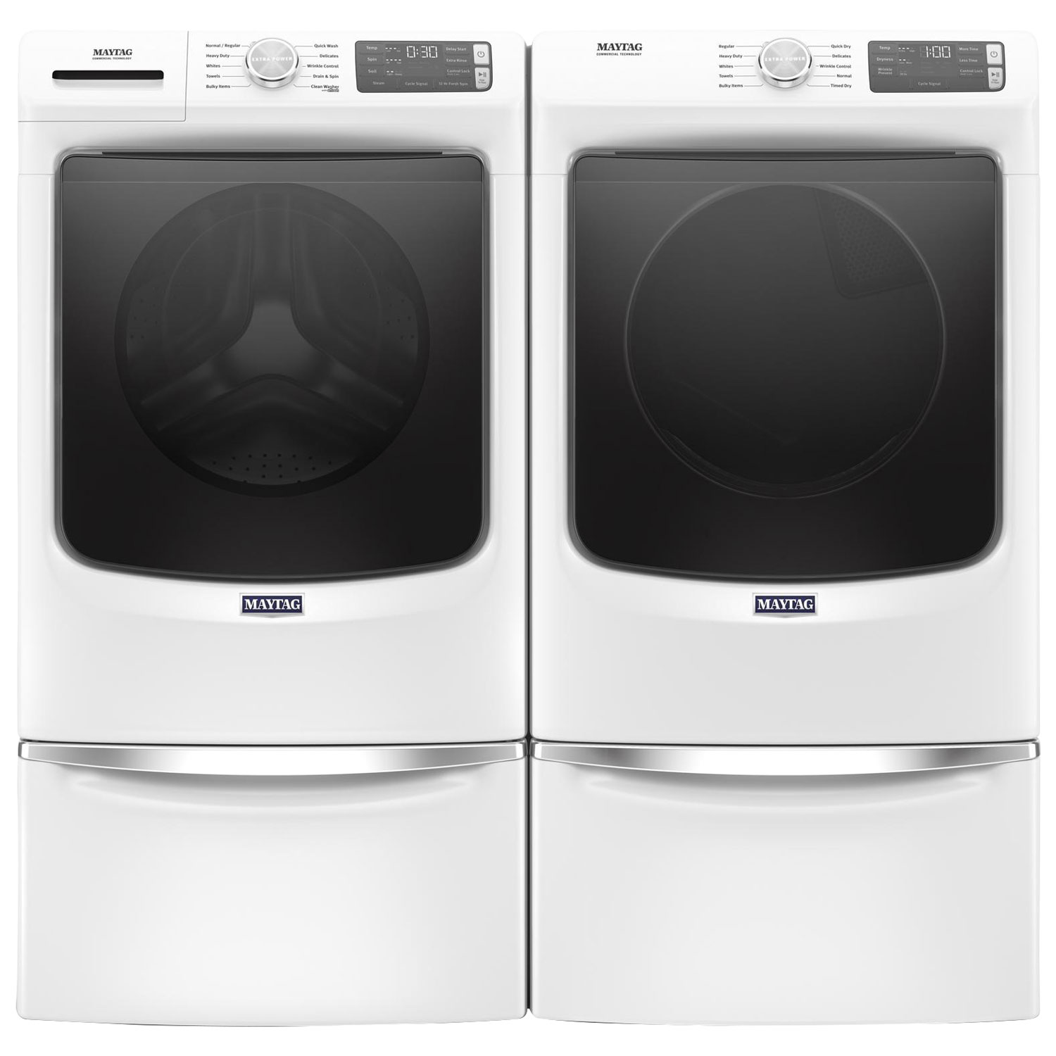 Sécheuse électrique de 7,4 pi³ de Maytag - Blanc