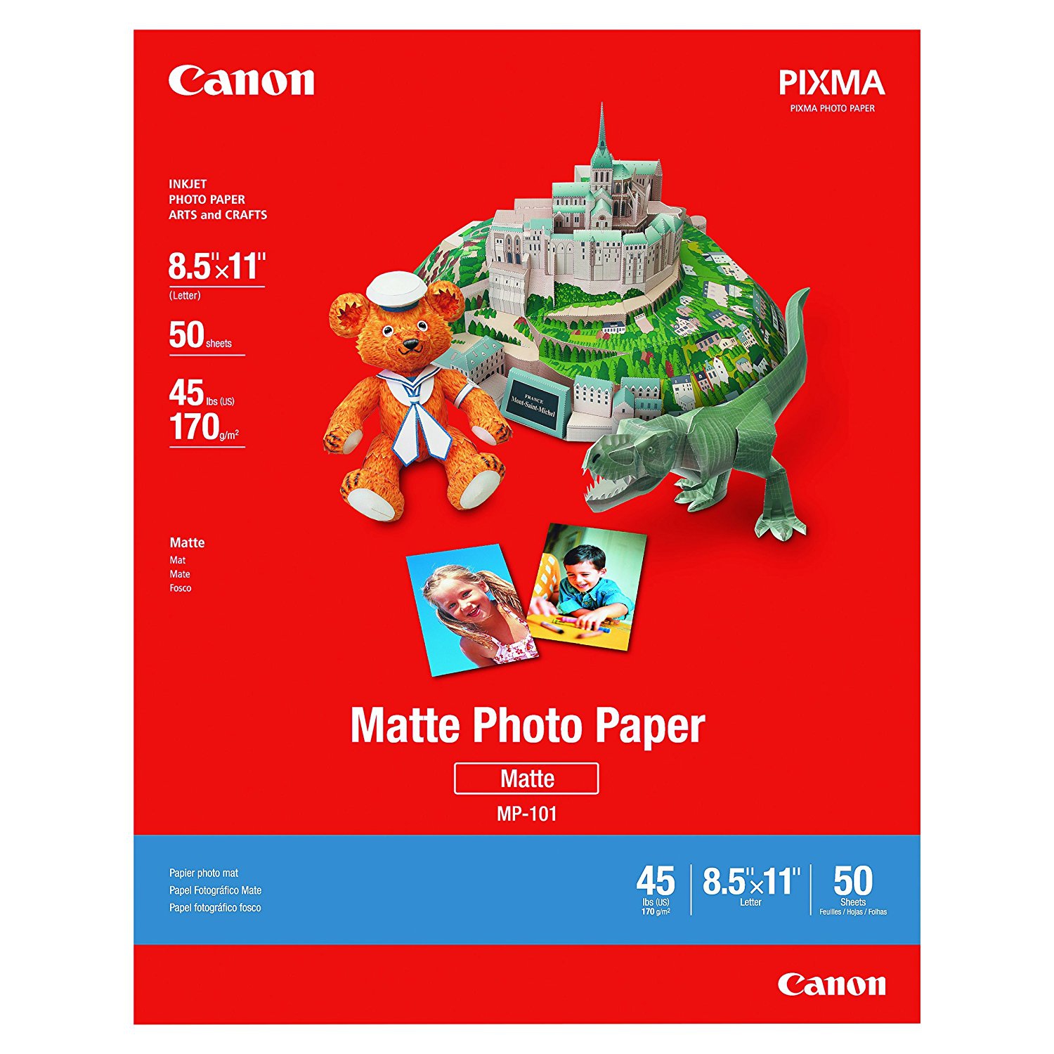Papier photo mat de 101 8.5 x 11 po MP-50 de Canon - 7981A004