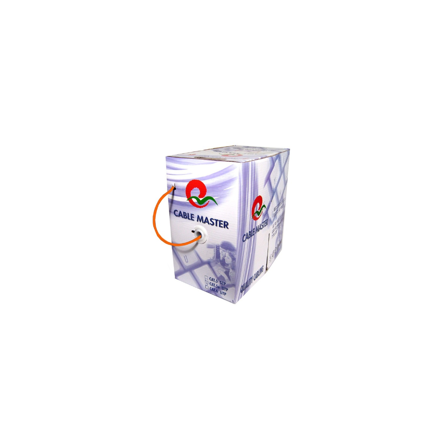 1000' Solid - CAT6 Network Cable - FT4/CMG - Orange - TechCraft