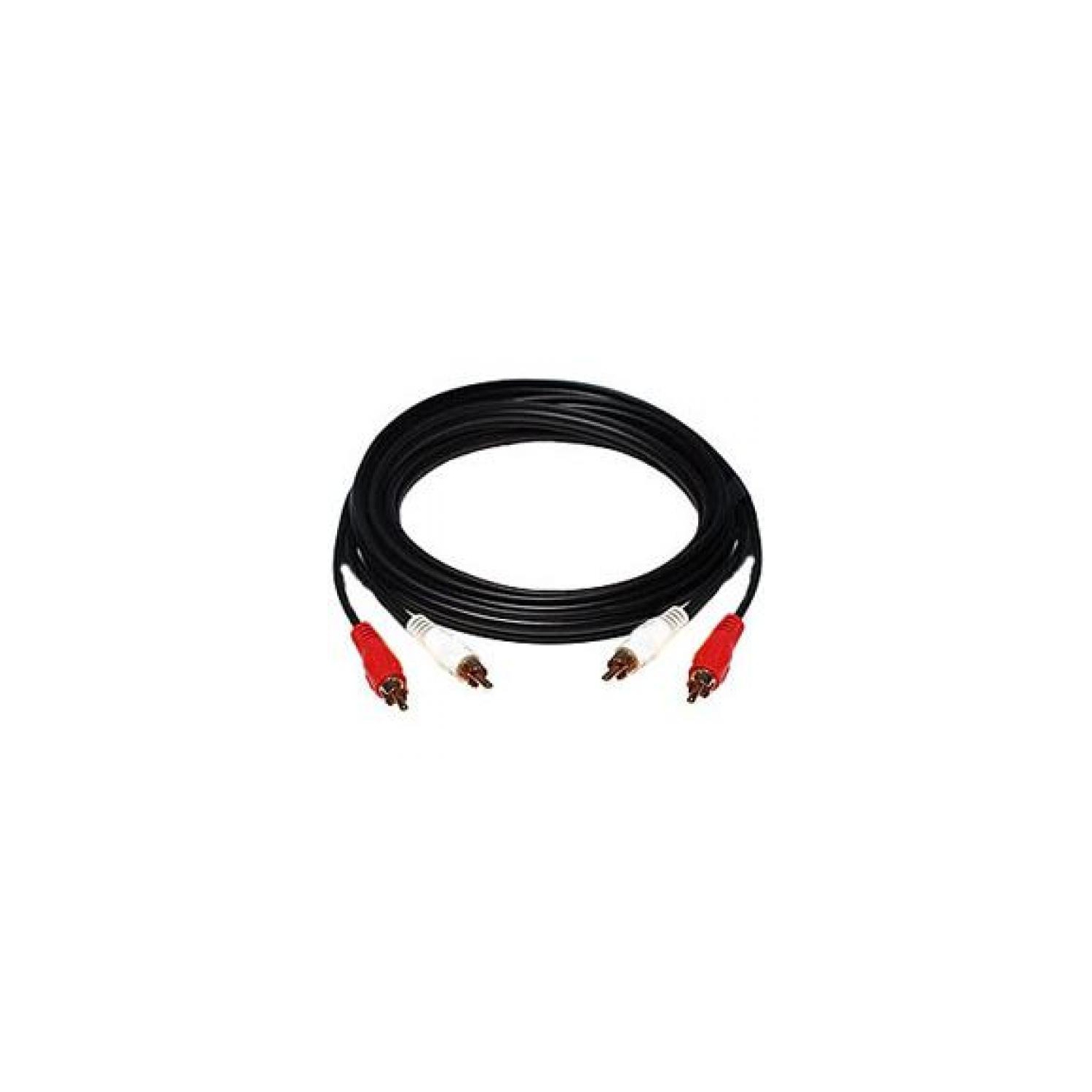 50' RCA Stereo Audio Cable w/ 2 RCA on Each End - TechCraft