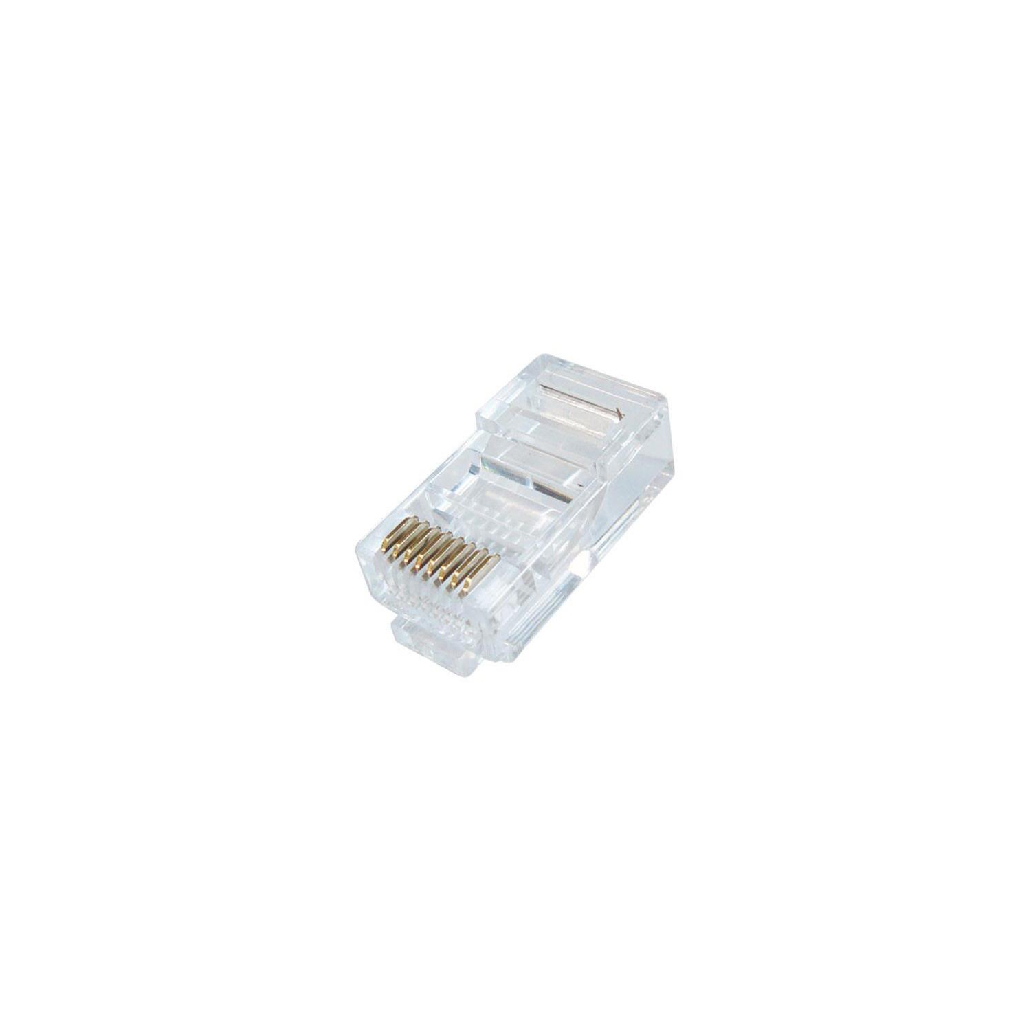 CAT5e RJ45 Connector for Solid Cable - 10 Pack