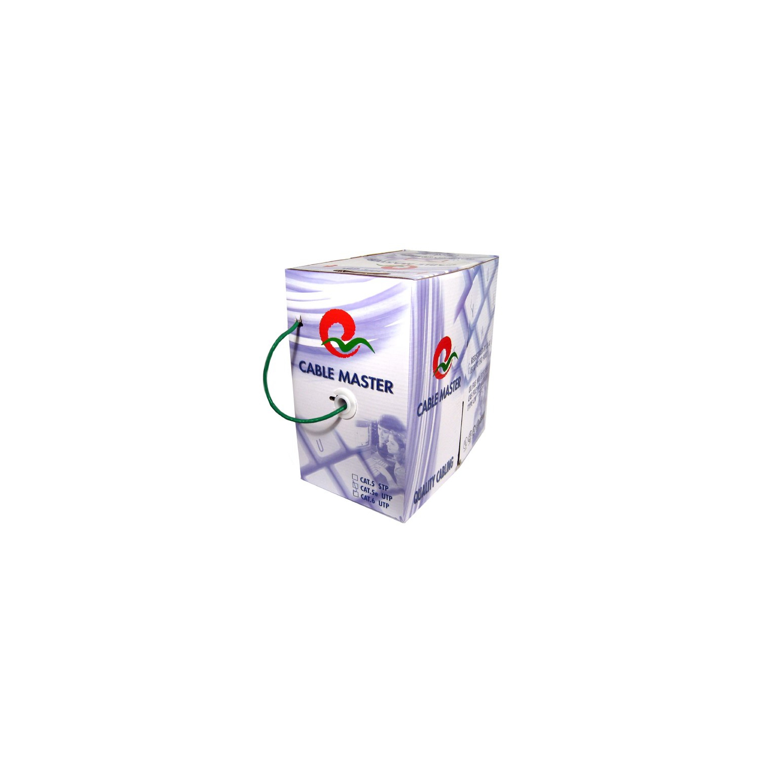 1000' Stranded - CAT5e Network Cable - FT4/CMG - Green - TechCraft