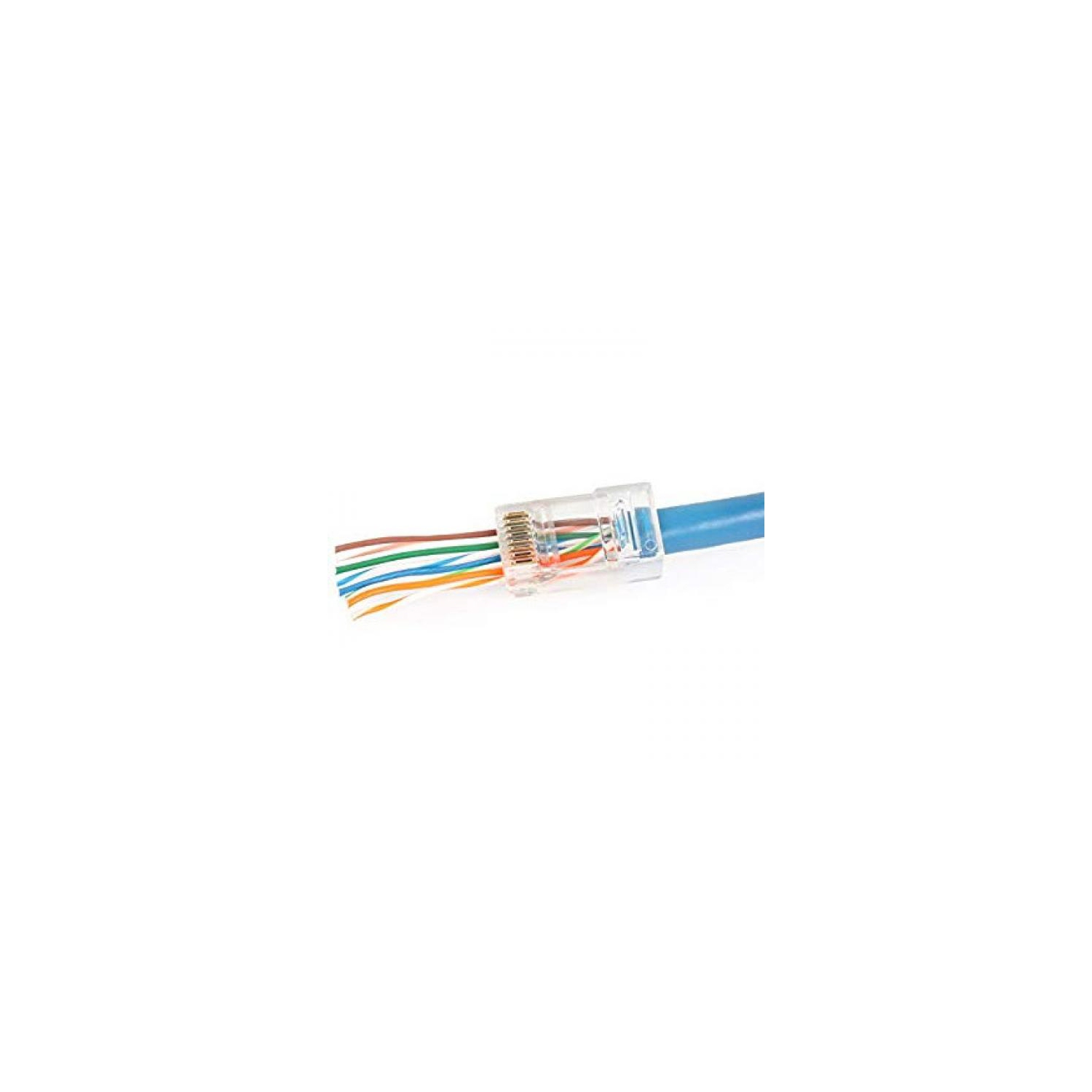 Pass Through CAT6 RJ45 Connectors - 10 Pack
