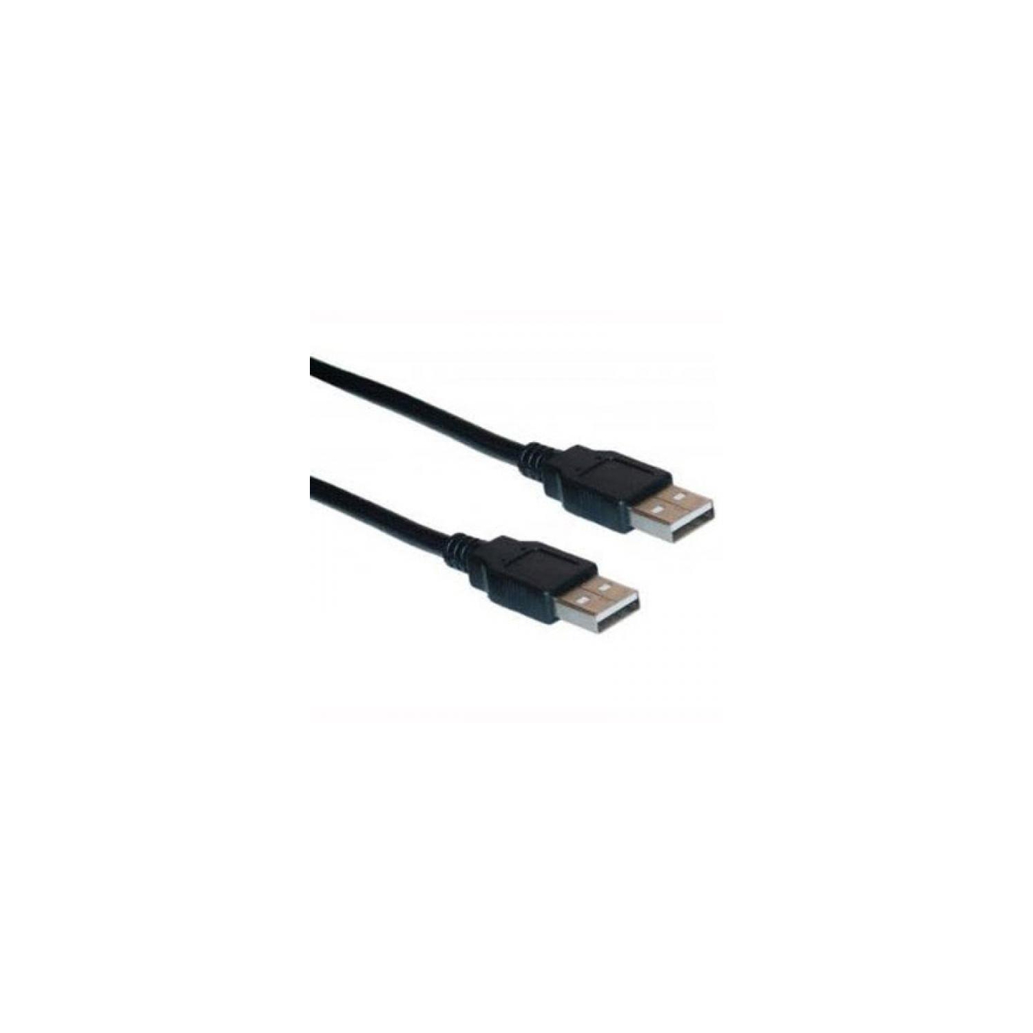 15' USB 2.0 Cable - A to A - Black - TechCraft