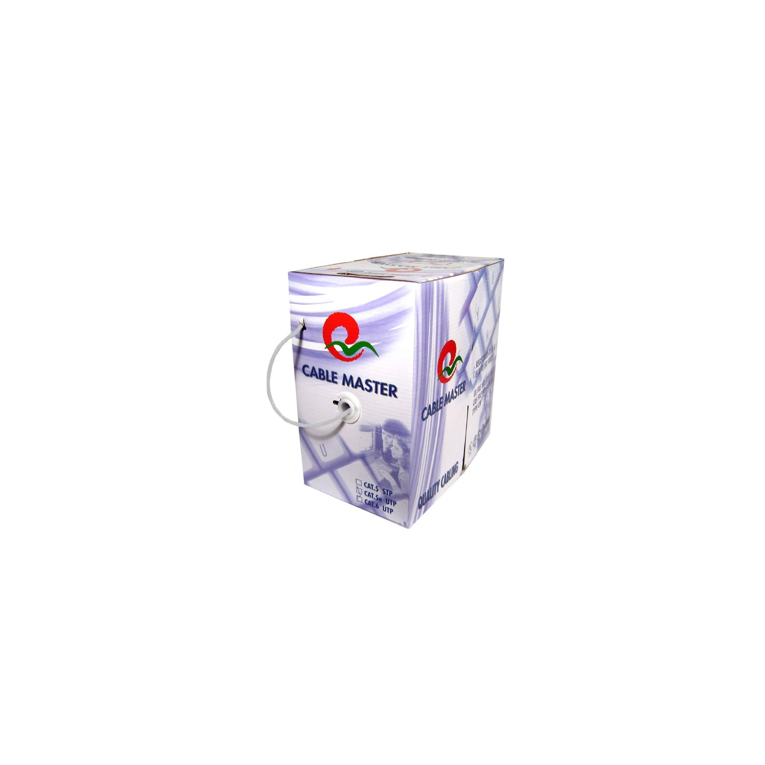 1000' Stranded - CAT6 Network Cable - FT4/CMG - White - TechCraft