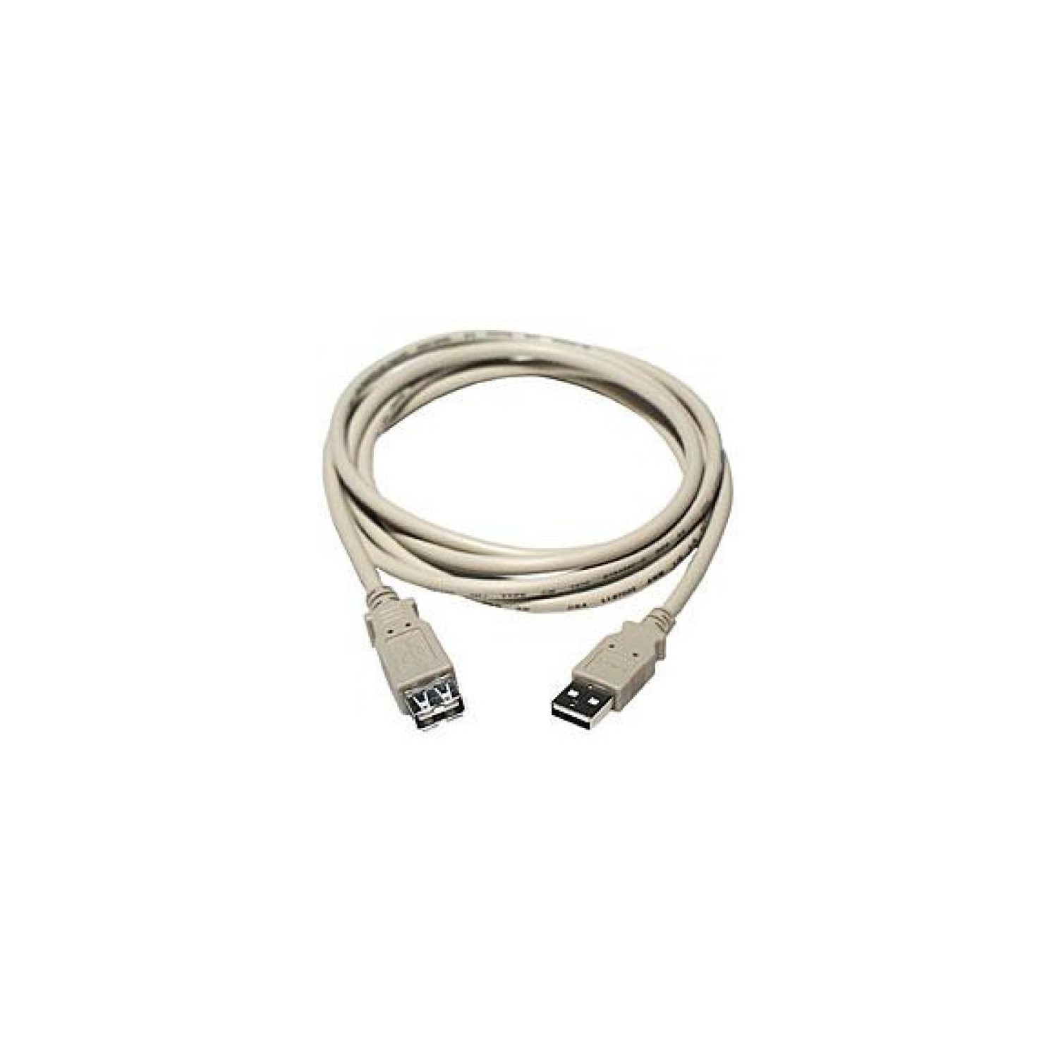 25' USB 2.0 Extension Cable - A to A - Male/Female - TechCraft
