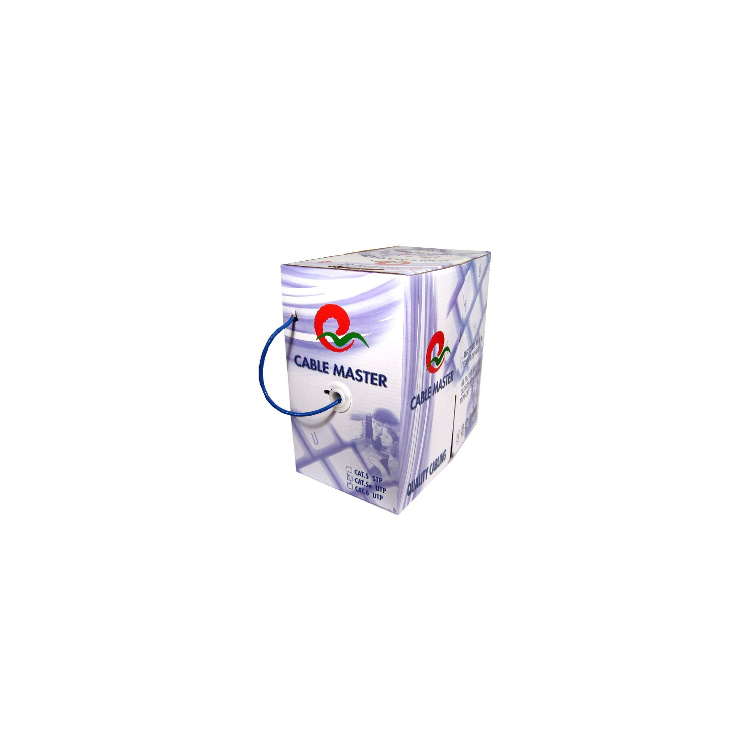 Câble réseau toronné CAT5e de 500 pi - FT4/CMG - Bleu - TechCraft