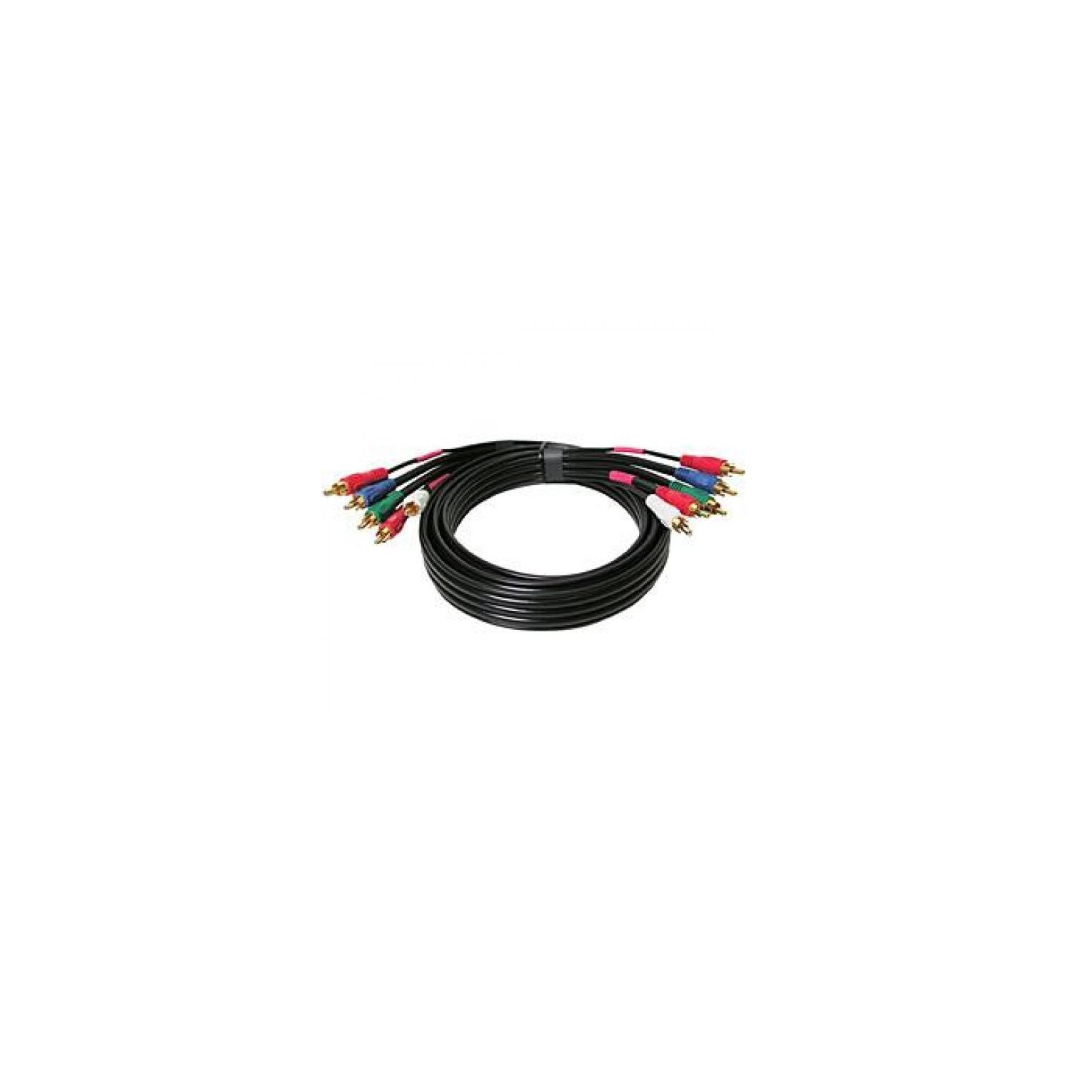 12 ft. 5-in-1 Component RCA Audio/Video Cable(2 x Audio, 3 x Video) - TechCraft