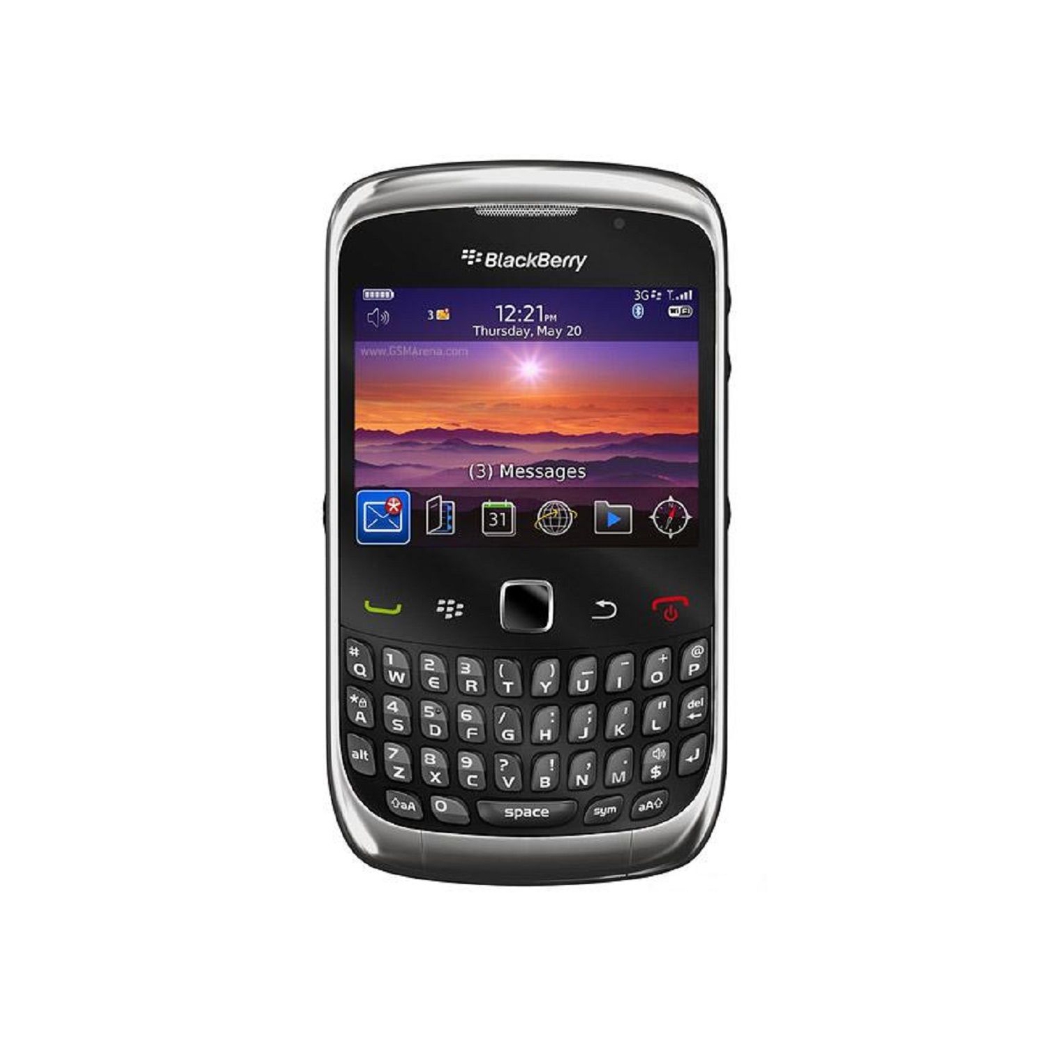 Refurbished - BlackBerry Curve 3G 9300 Unlocked Cellphone in Gray [Certified Refurbished]