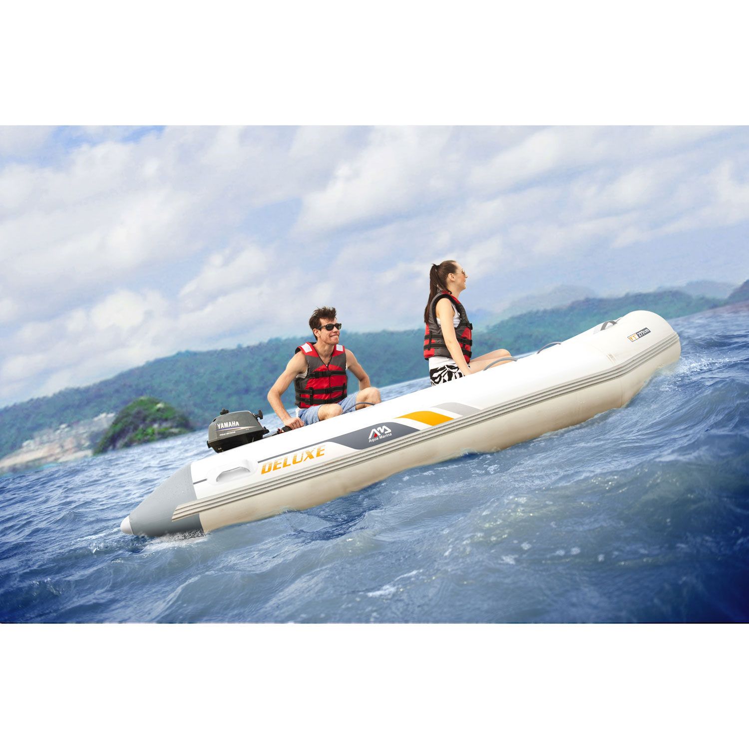 Aqua Marina 9 ft. Inflatable Sporting Boat - White