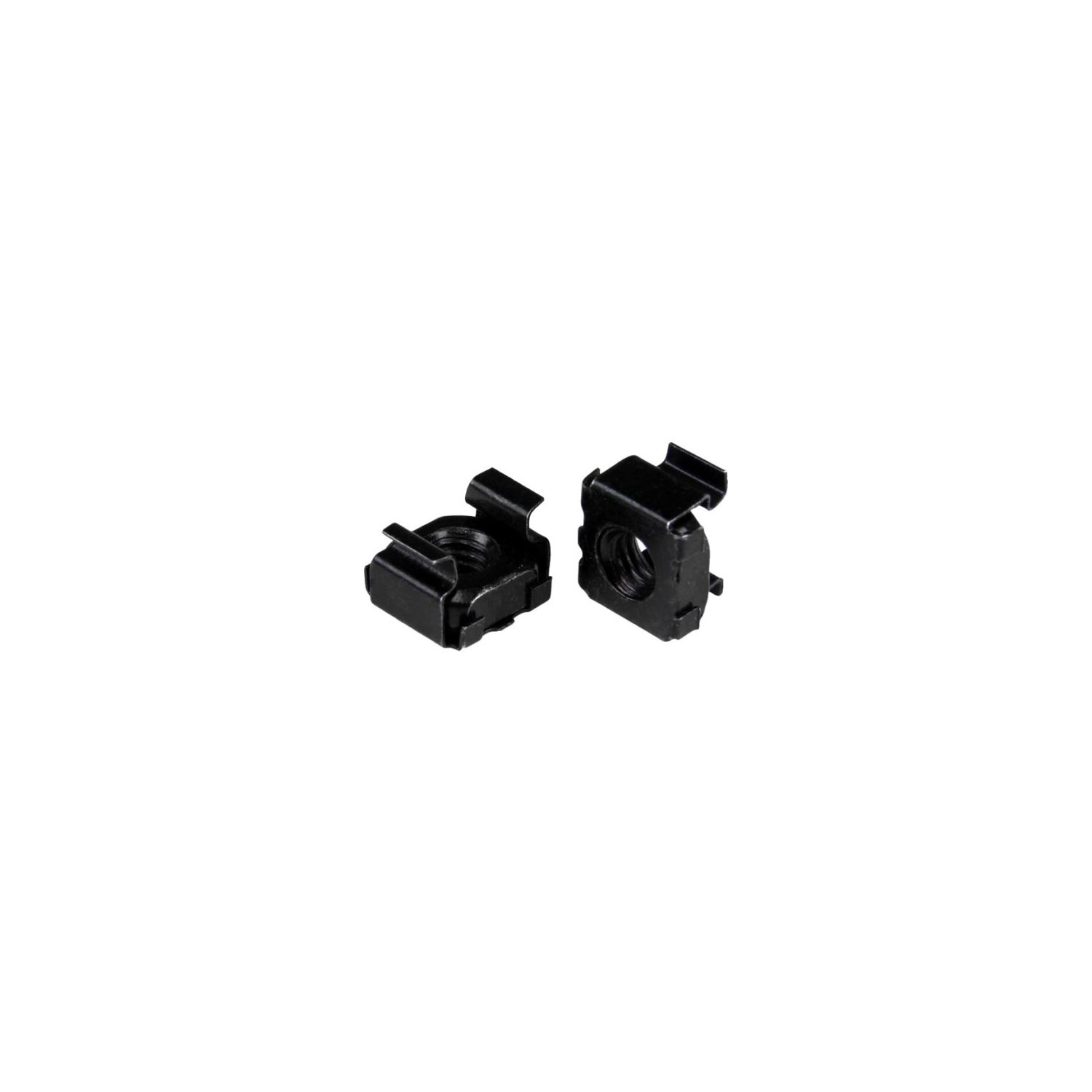 StarTech M6 Cage Nuts for Server Racks and Cabinets - 100 Pack, Black
