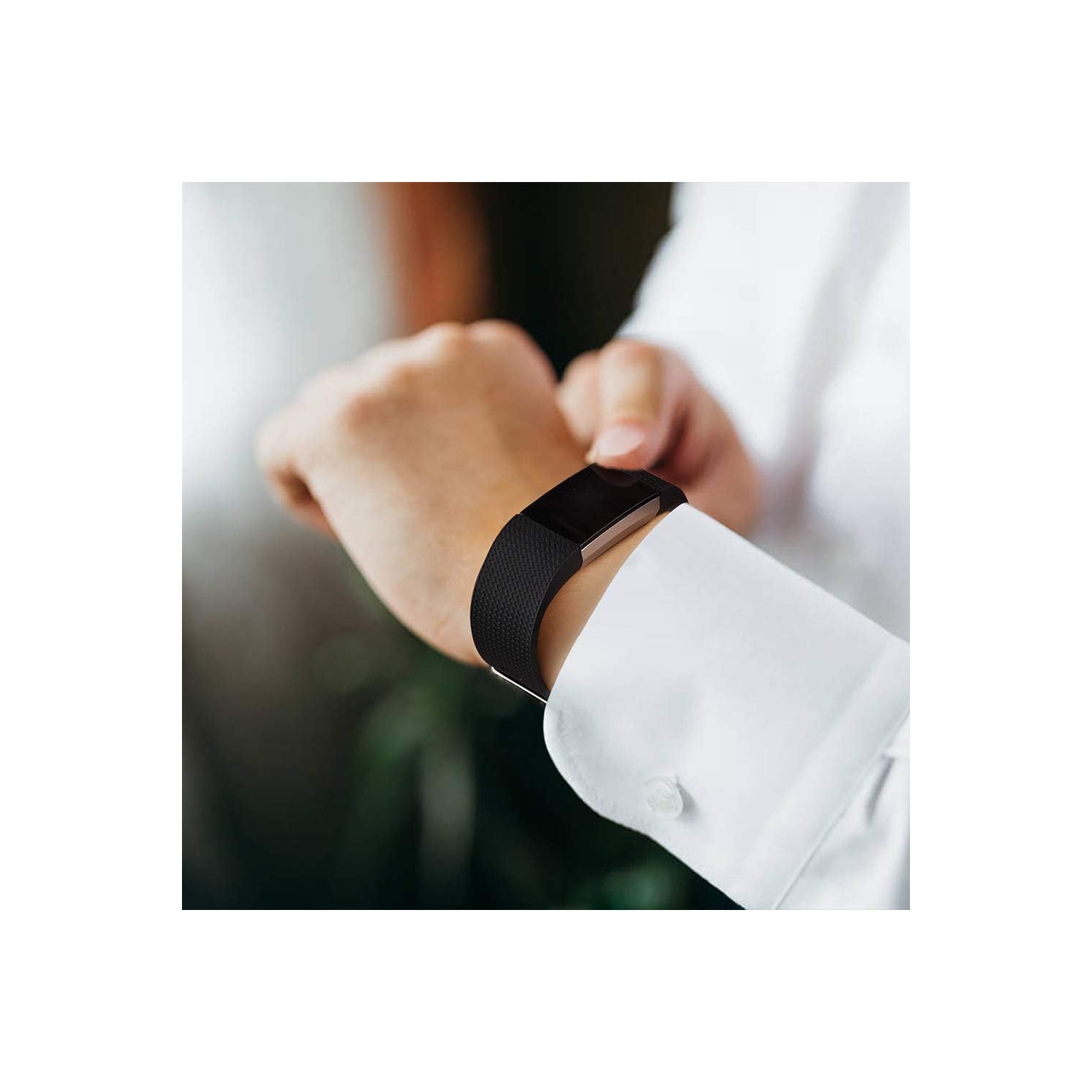 navor Bands Compatible for Fitbit Charge 2 Bands, Adjustable Accessory Soft Silicone Sport Wristband for Women Men