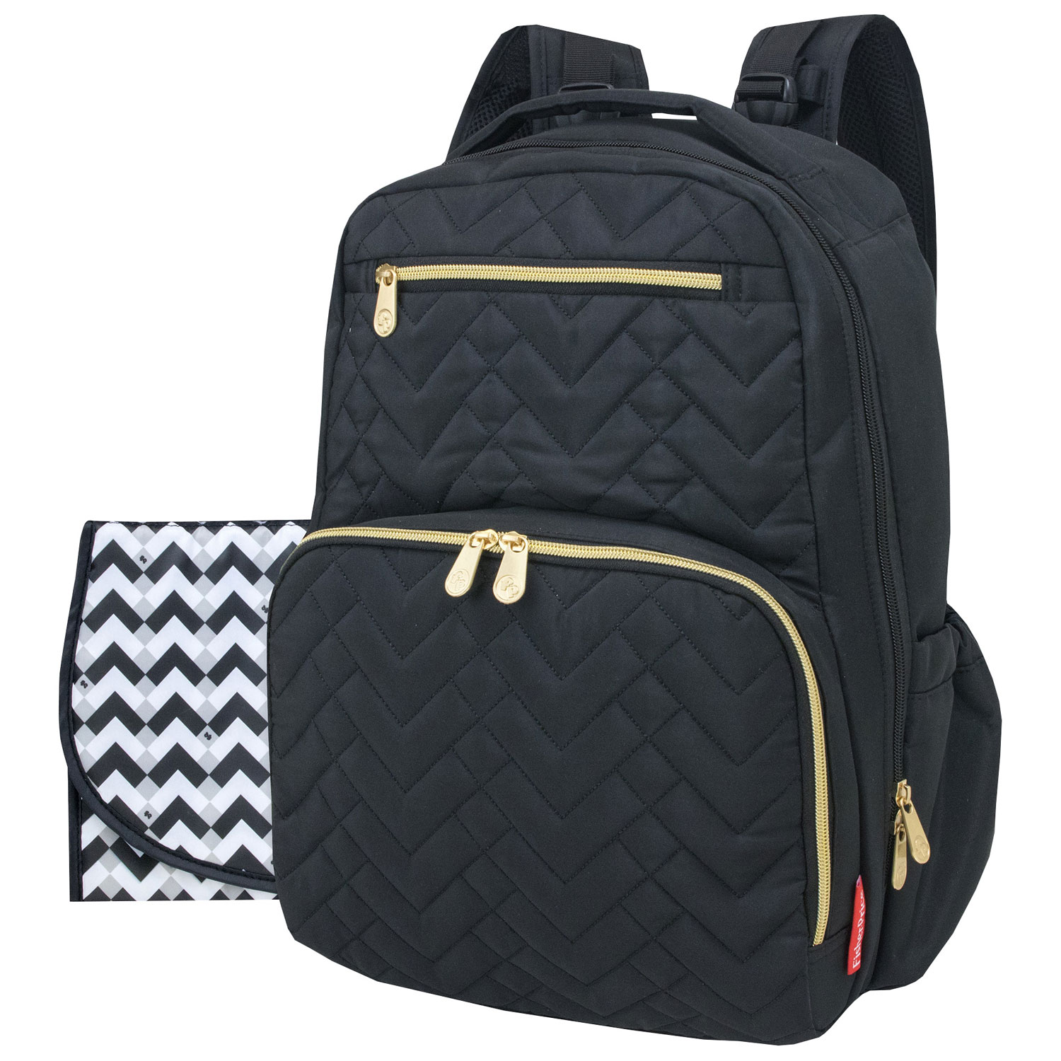 Fisher-Price Morgan Backpack Diaper Bag - White/Black/Grey