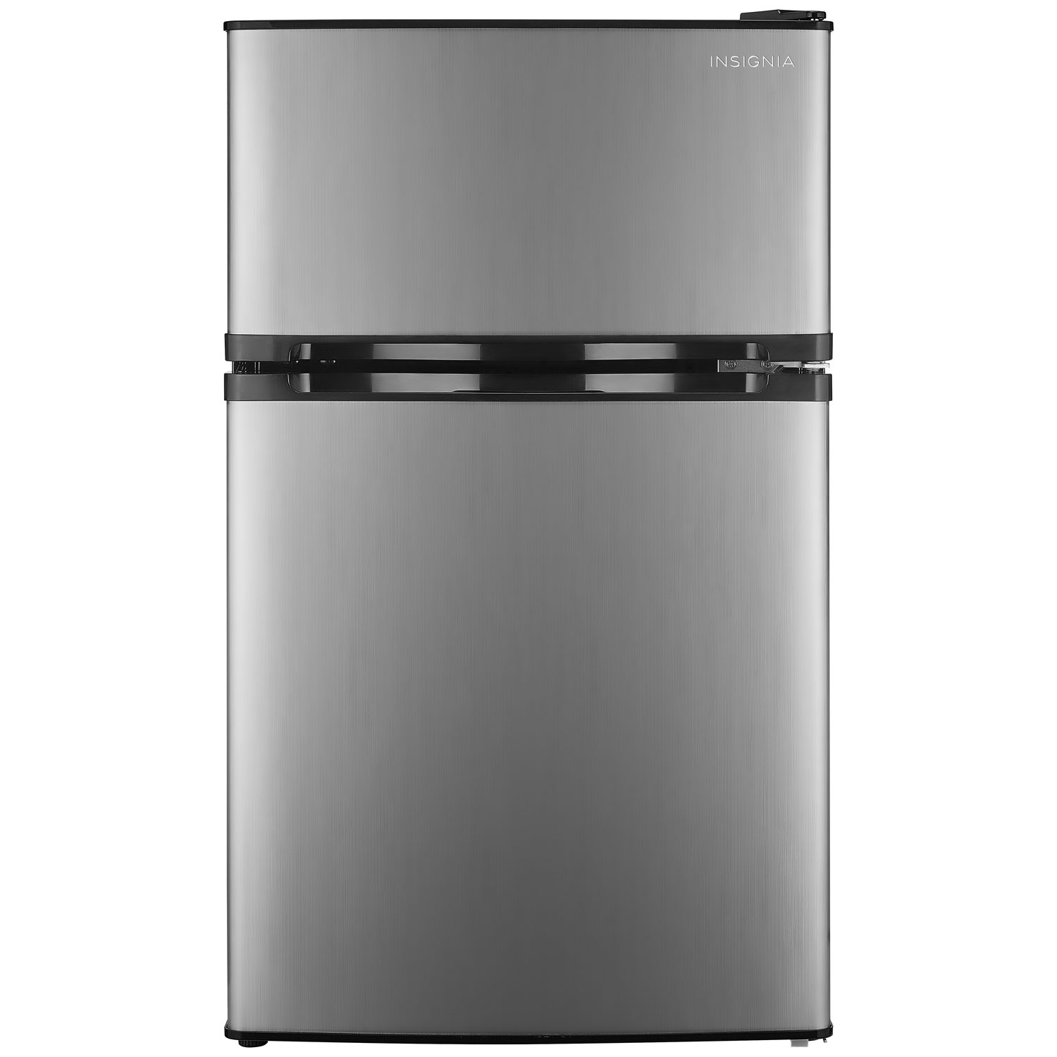 Insignia 3.0 Cu. Ft. Bar Fridge w/Top Freezer - Grey/Black - Only at Best Buy