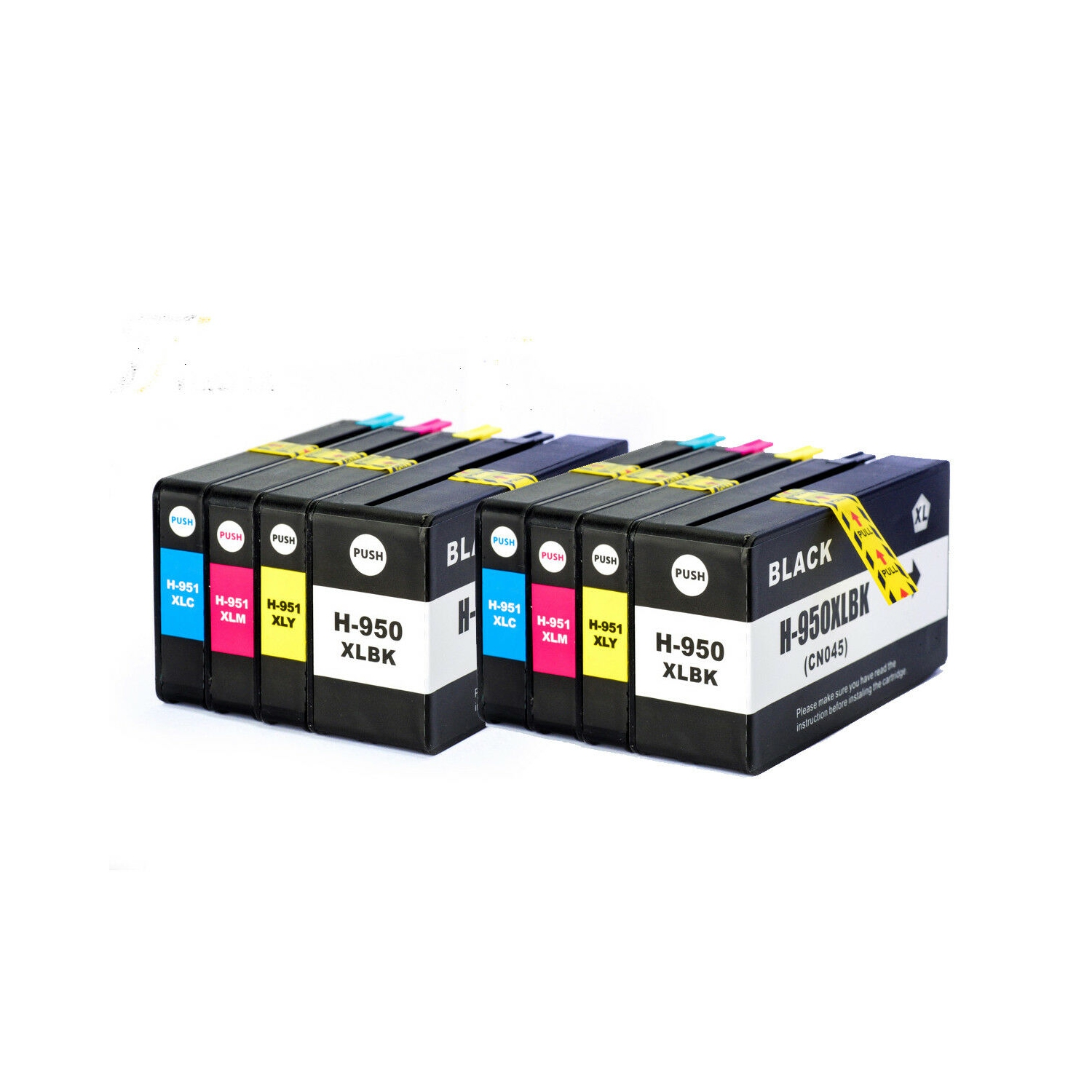 Max Saving - 8 Pack (2K 2C 2M 2Y) Compatible Ink Cartridge 950XL,951XL For HP 950XL /HP951XL OfficeJet Pro 8100,Pro 8600,Pro 8600 Plus,Pro 8600,Pro 8620